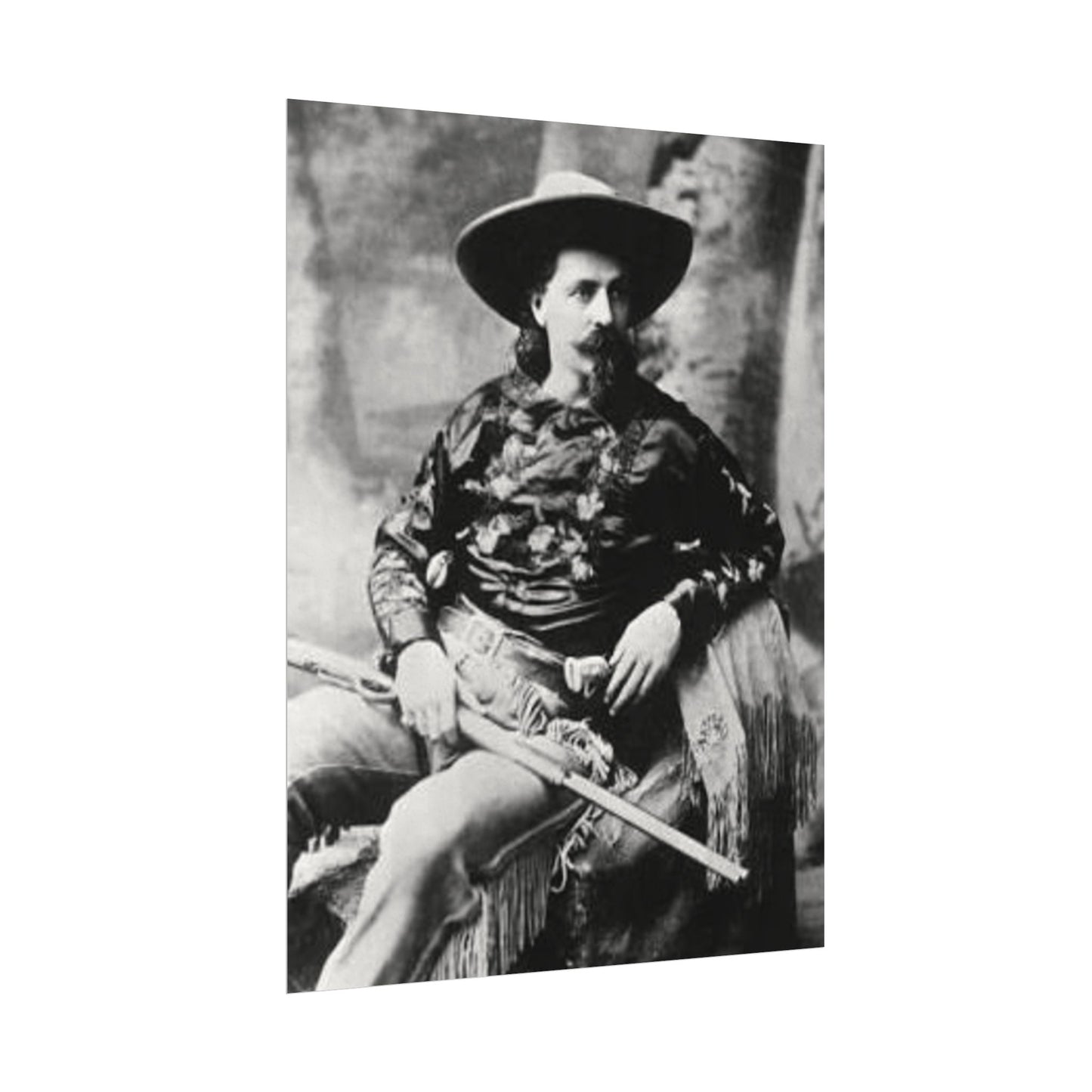 Wild Bill – Western Textured Watercolor Matte Posters