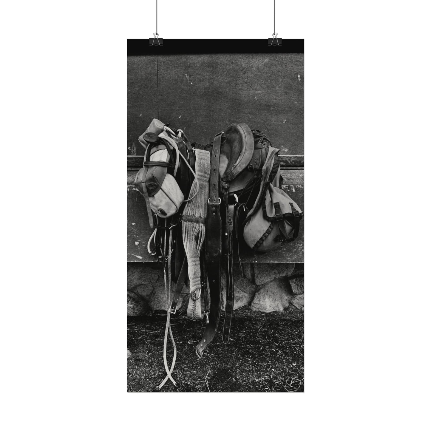 Leather & Dust Western Textured Watercolor Matte Posters