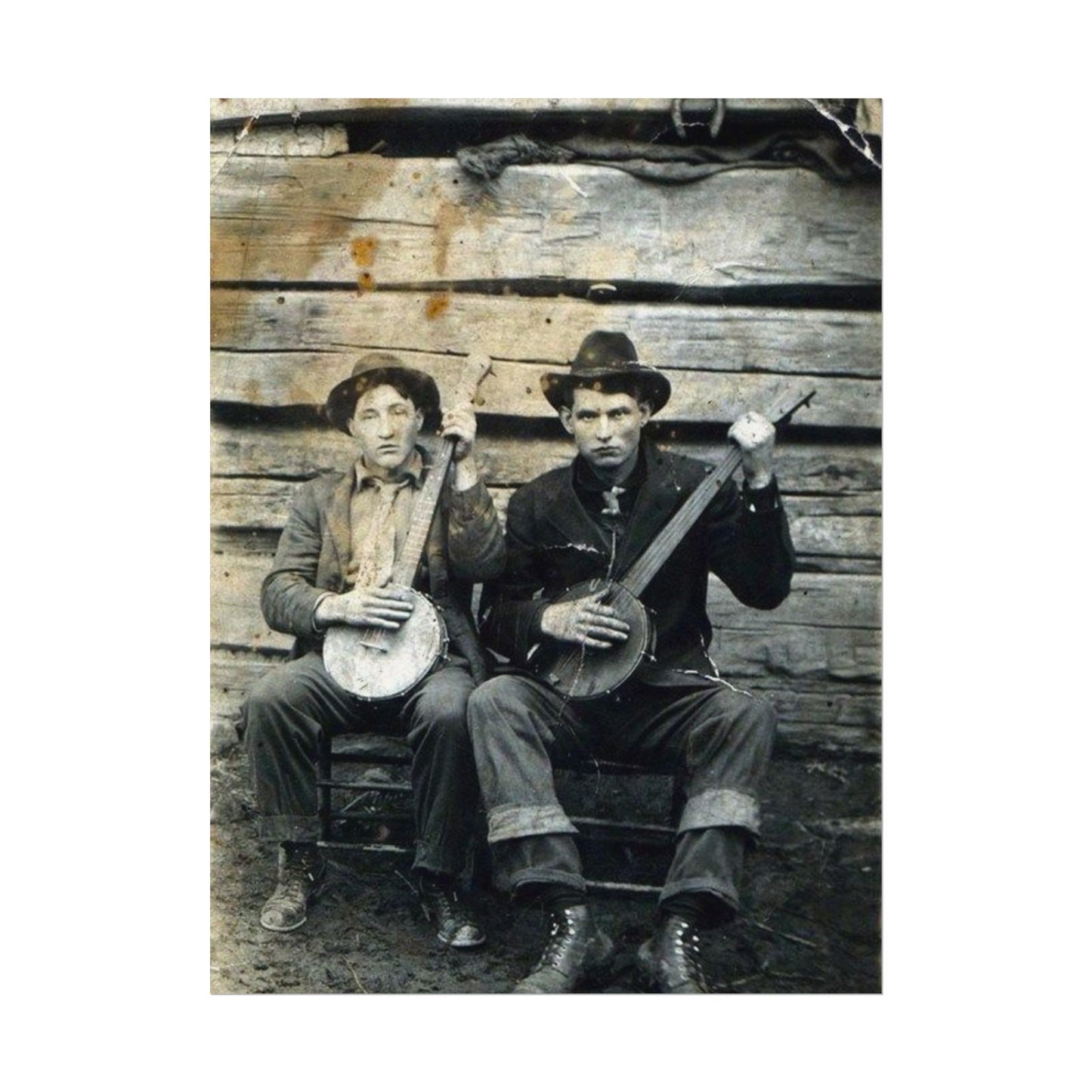 Mountain Music – Western Textured Watercolor Matte Posters