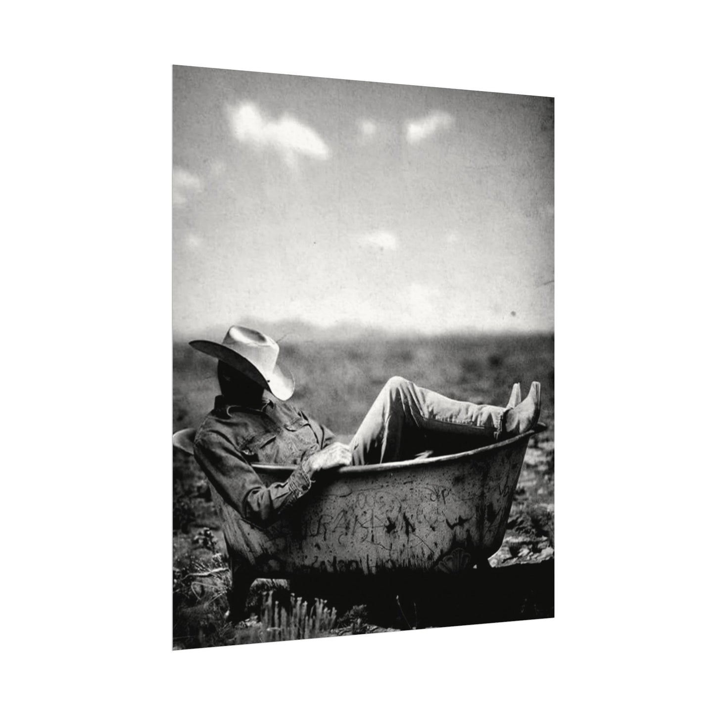 Washed & Weathered – Western Textured Watercolor Matte Posters