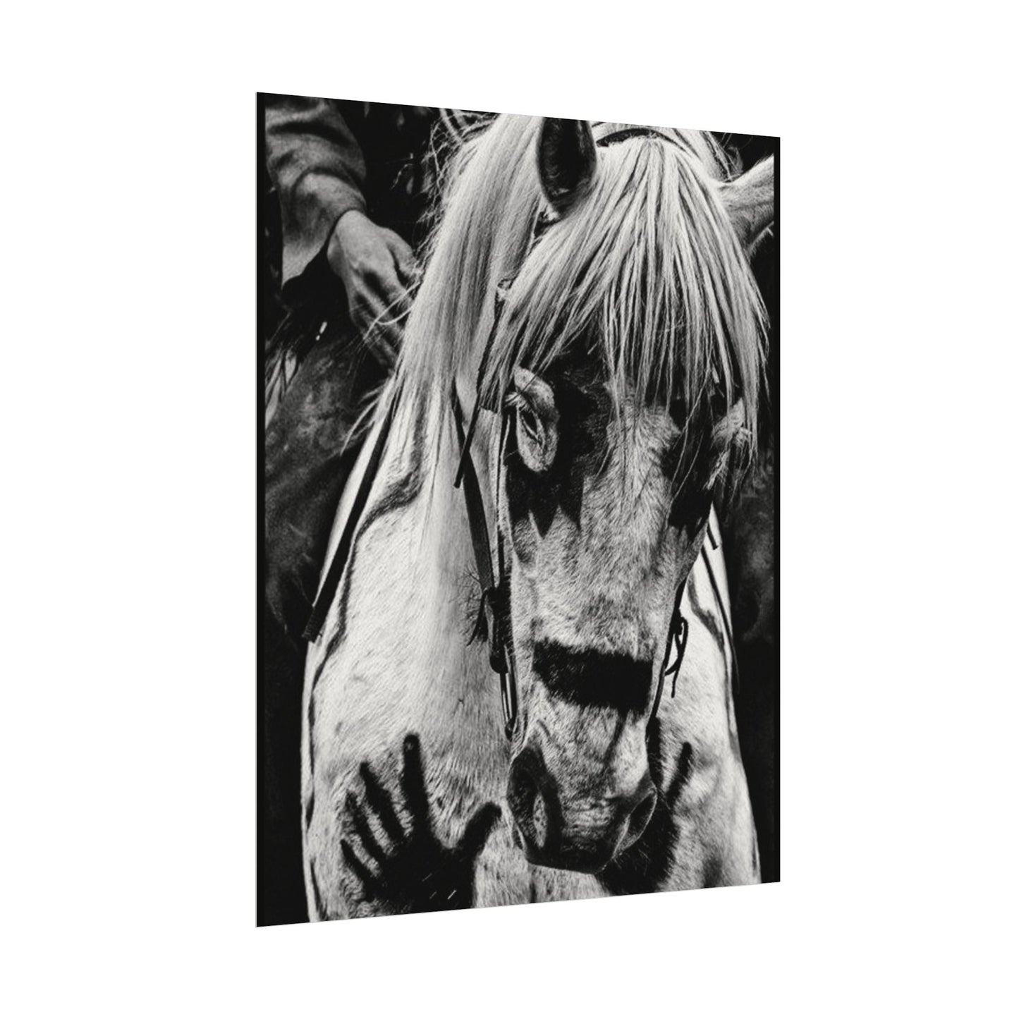 Storm Walker– Western Textured Watercolor Matte Posters