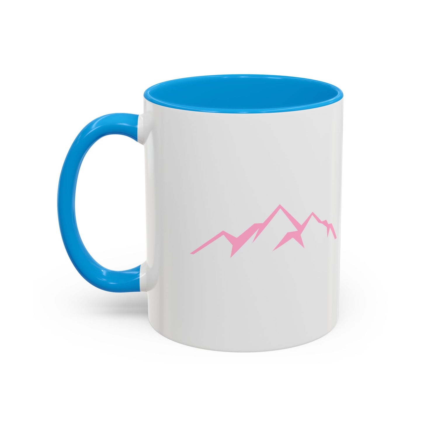 Mountain Vibes Mug | Colorful Coffee Mug | Artistic Drinkware | Gift for Nature Lovers | Hiking, Adventure, Pink Mountains