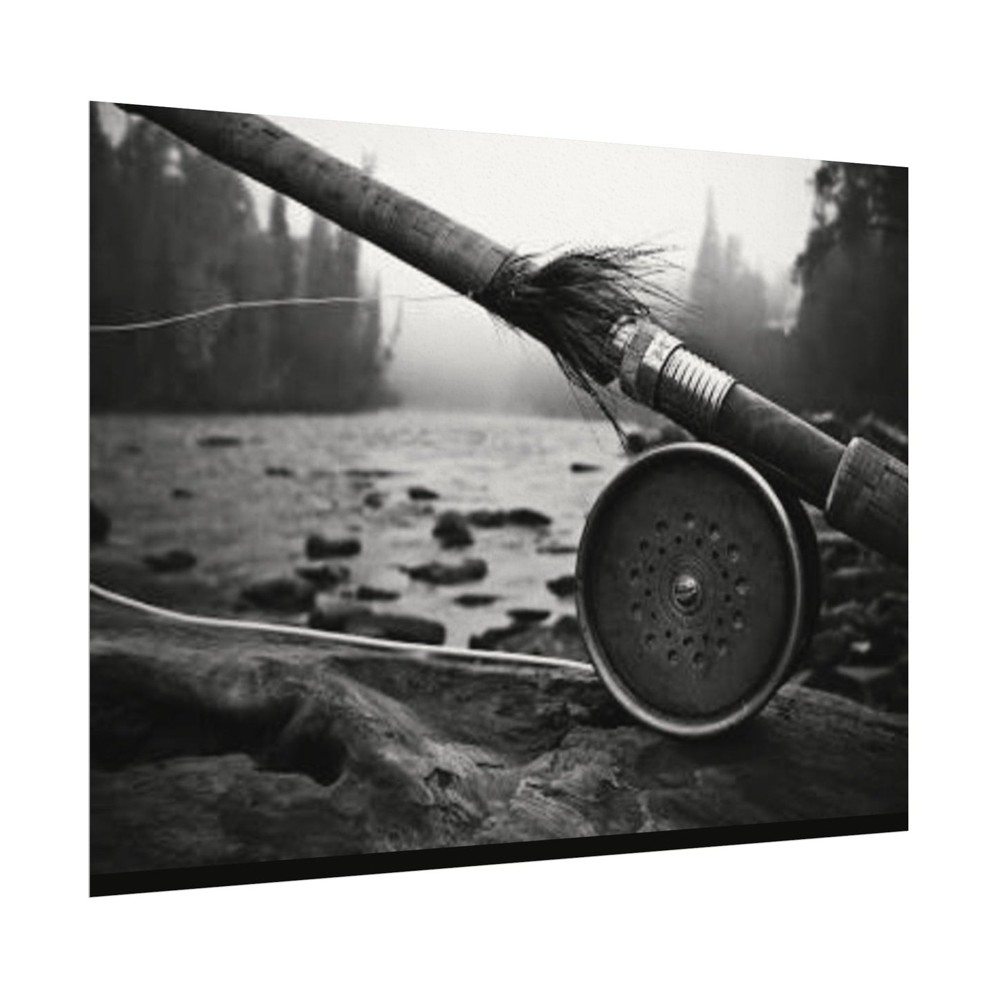 A River Runs Through It– Western Textured Watercolor Matte Posters