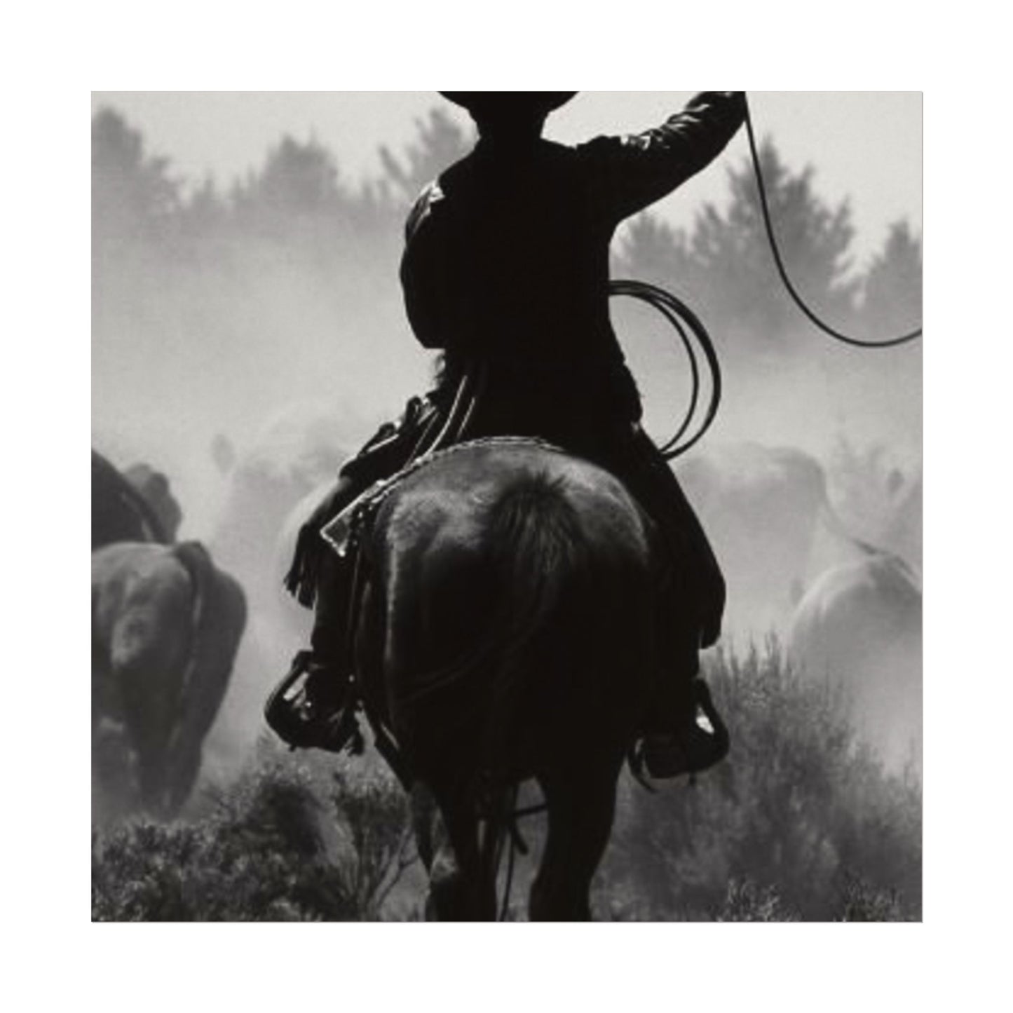 Bones Of The West  – Western Textured Watercolor Matte Posters