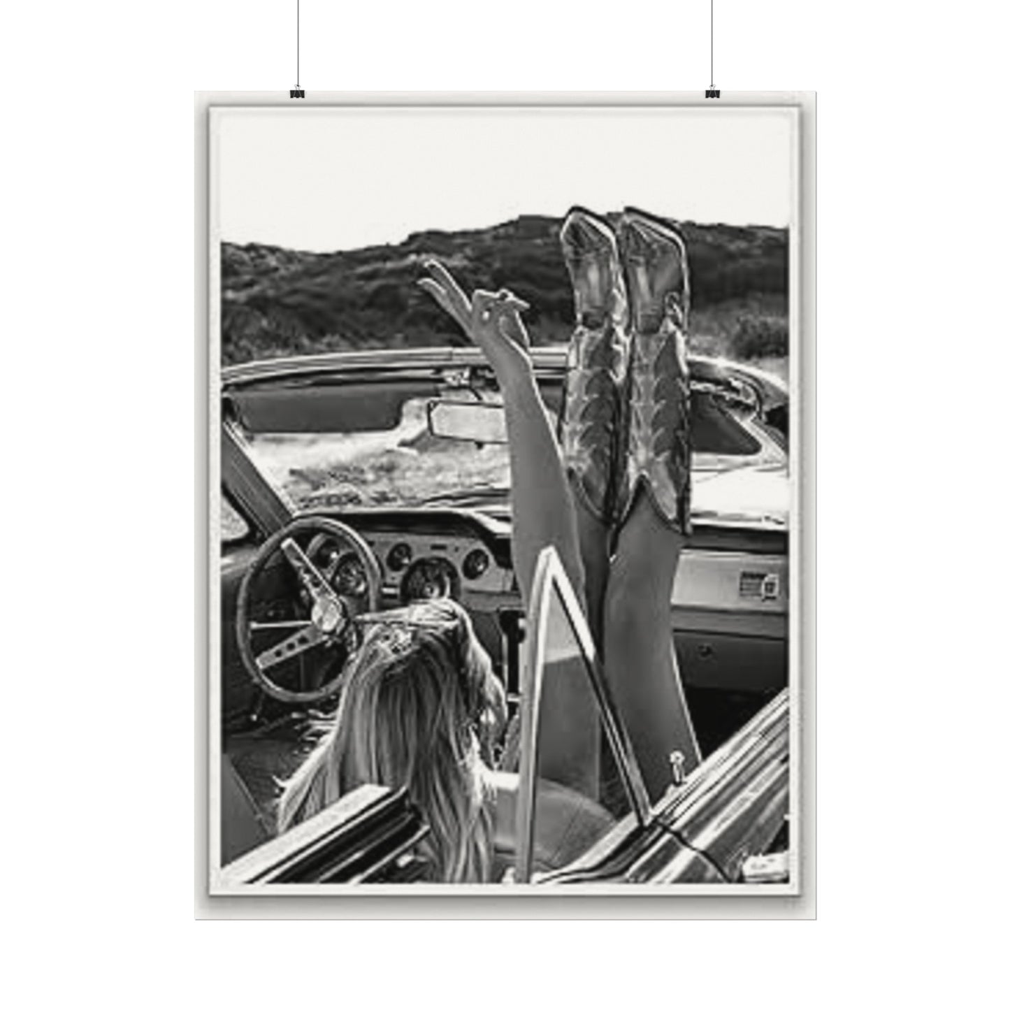 Wild At Heart – Western Textured Watercolor Matte Posters