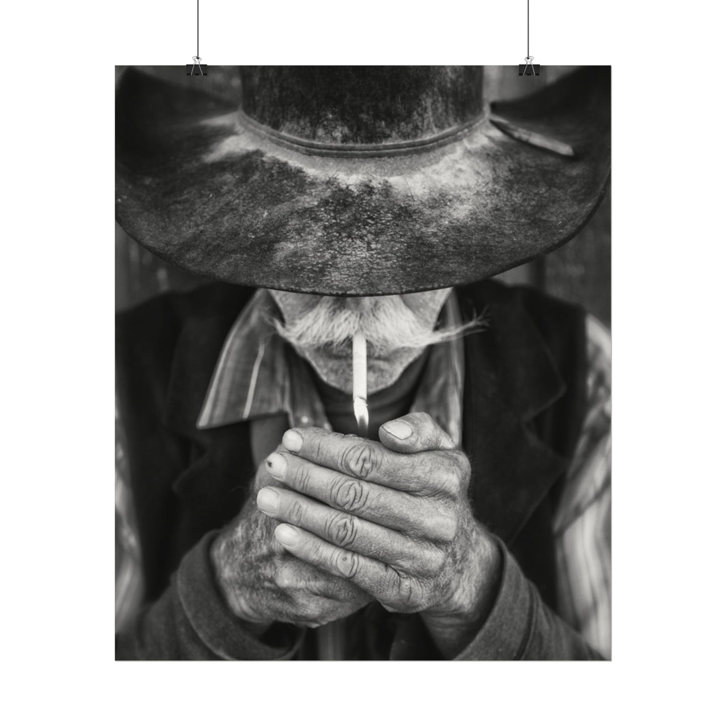 One More Draw – Western Textured Watercolor Matte Posters