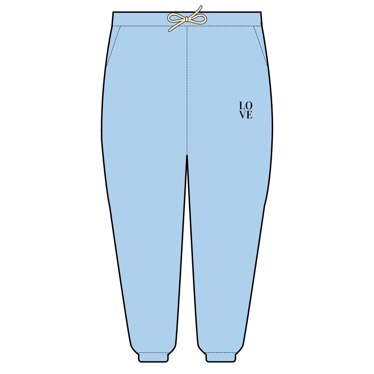 Love Embroidered Fleece Sweatpants | Cozy Loungewear, Gifts for Everyone, Comfortable Joggers, Relaxed Fit Sweatpants, God is Love, Unisex Fashion