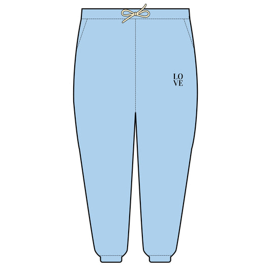 Love Embroidered Fleece Sweatpants | Cozy Loungewear, Gifts for Everyone, Comfortable Joggers, Relaxed Fit Sweatpants, God is Love, Unisex Fashion