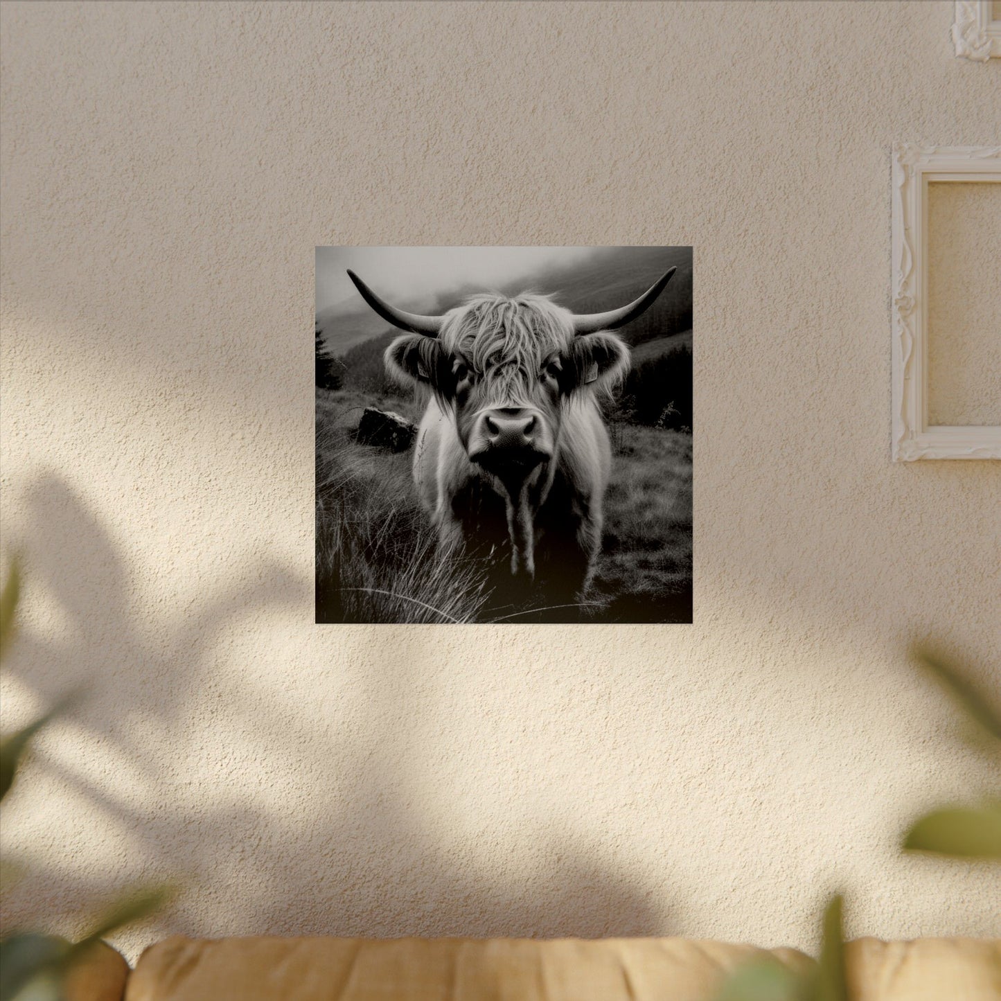 The Horned Guard – Western Textured Watercolor Matte Posters