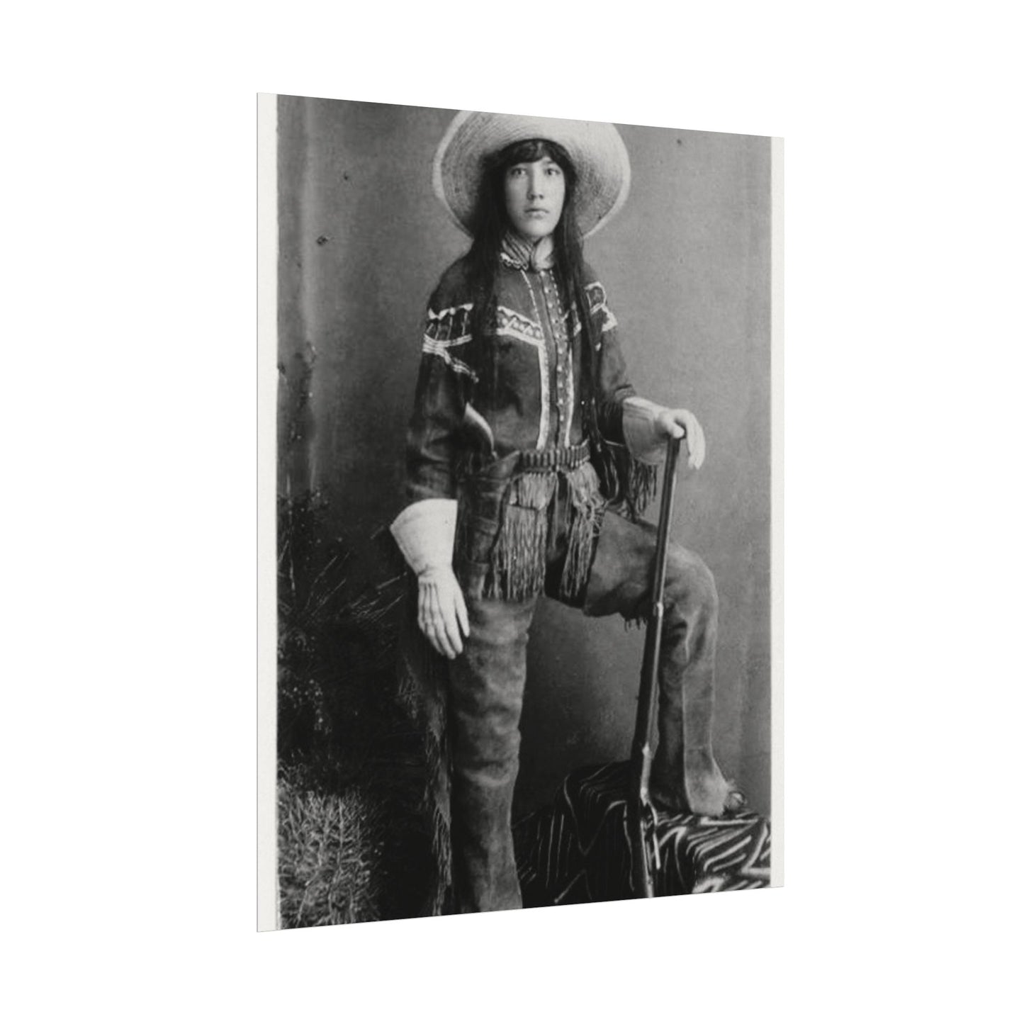 Desert Scout – Western Textured Watercolor Matte Posters