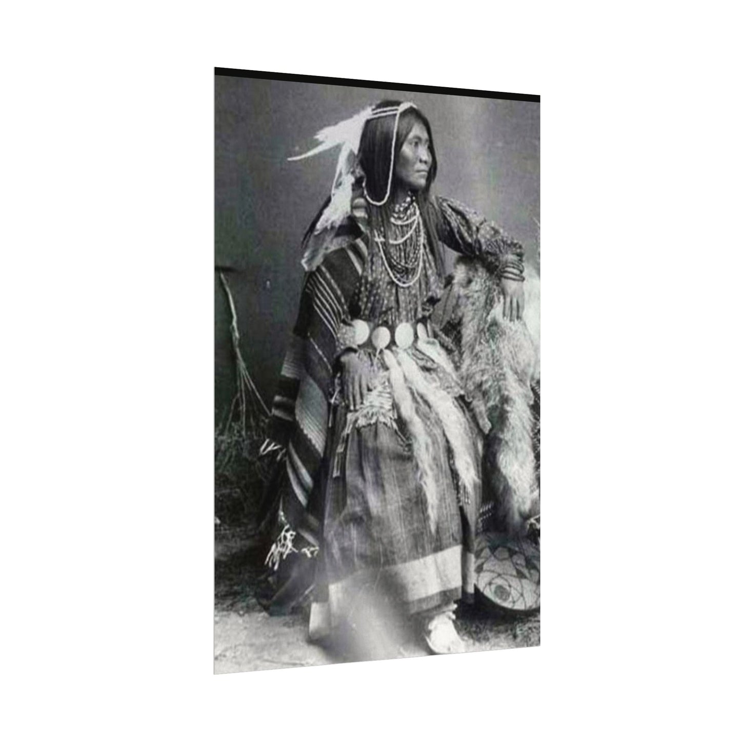 Courage & Strength – Western Textured Watercolor Matte Posters