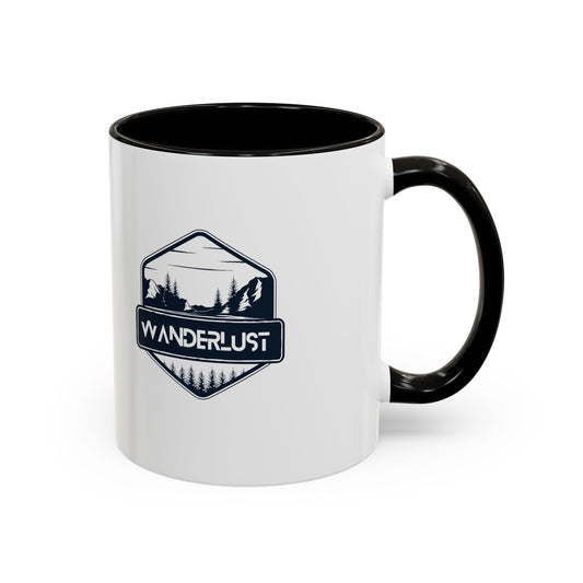 Wanderlust Coffee Mug, Travel Lover Gift, Adventure Drinkware, Colorful Ceramic Cup, Perfect for Holidays & Camping