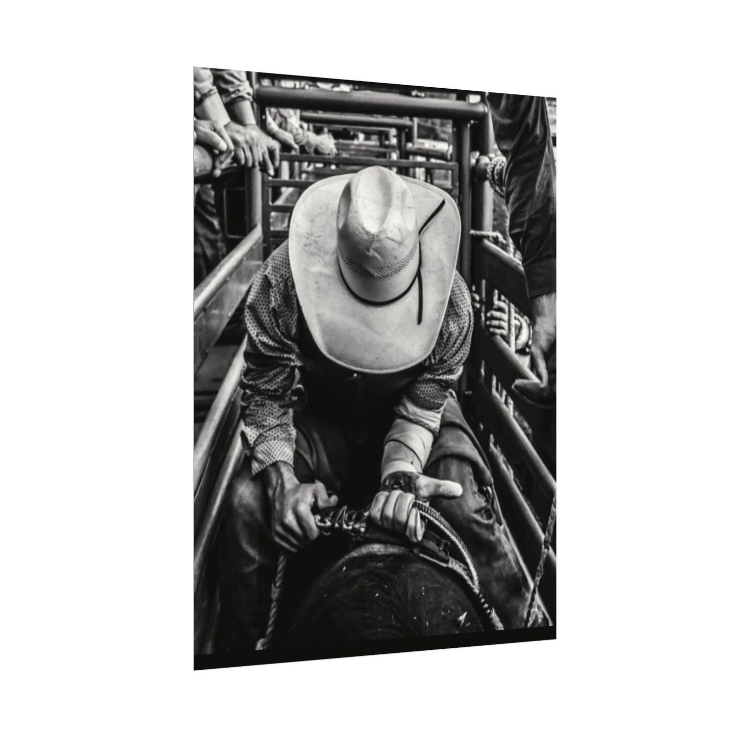 Lock Loaded & In The Chute Textured Watercolor Matte Posters