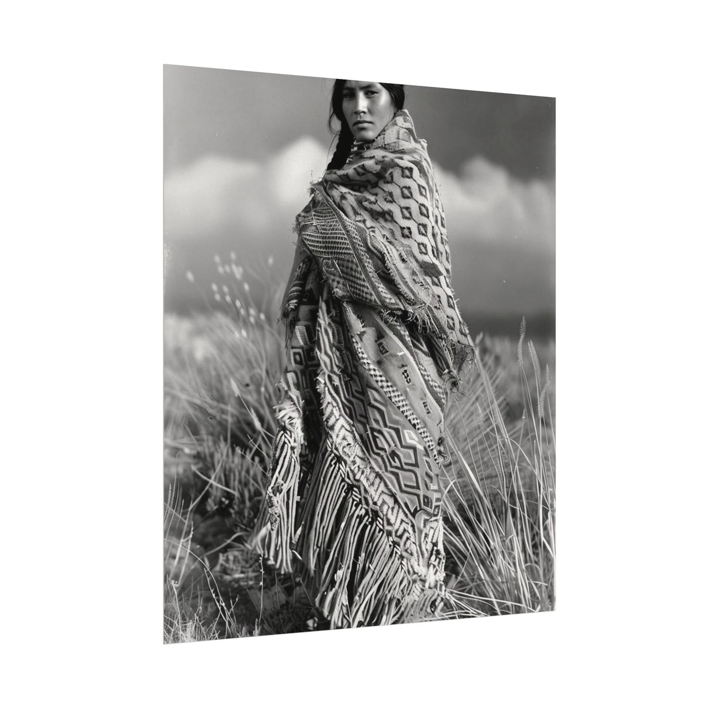 The Wind Calls Her By Name – Western Textured Watercolor Matte Posters