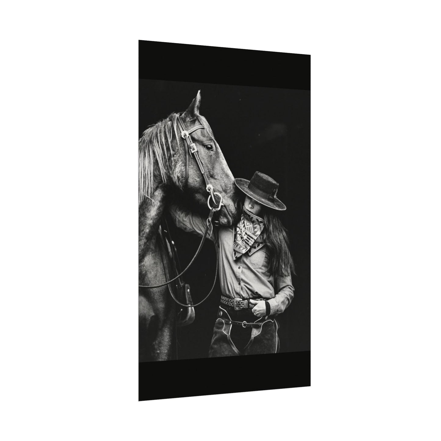 A Whisper Between Friends  – Western Textured Watercolor Matte Posters