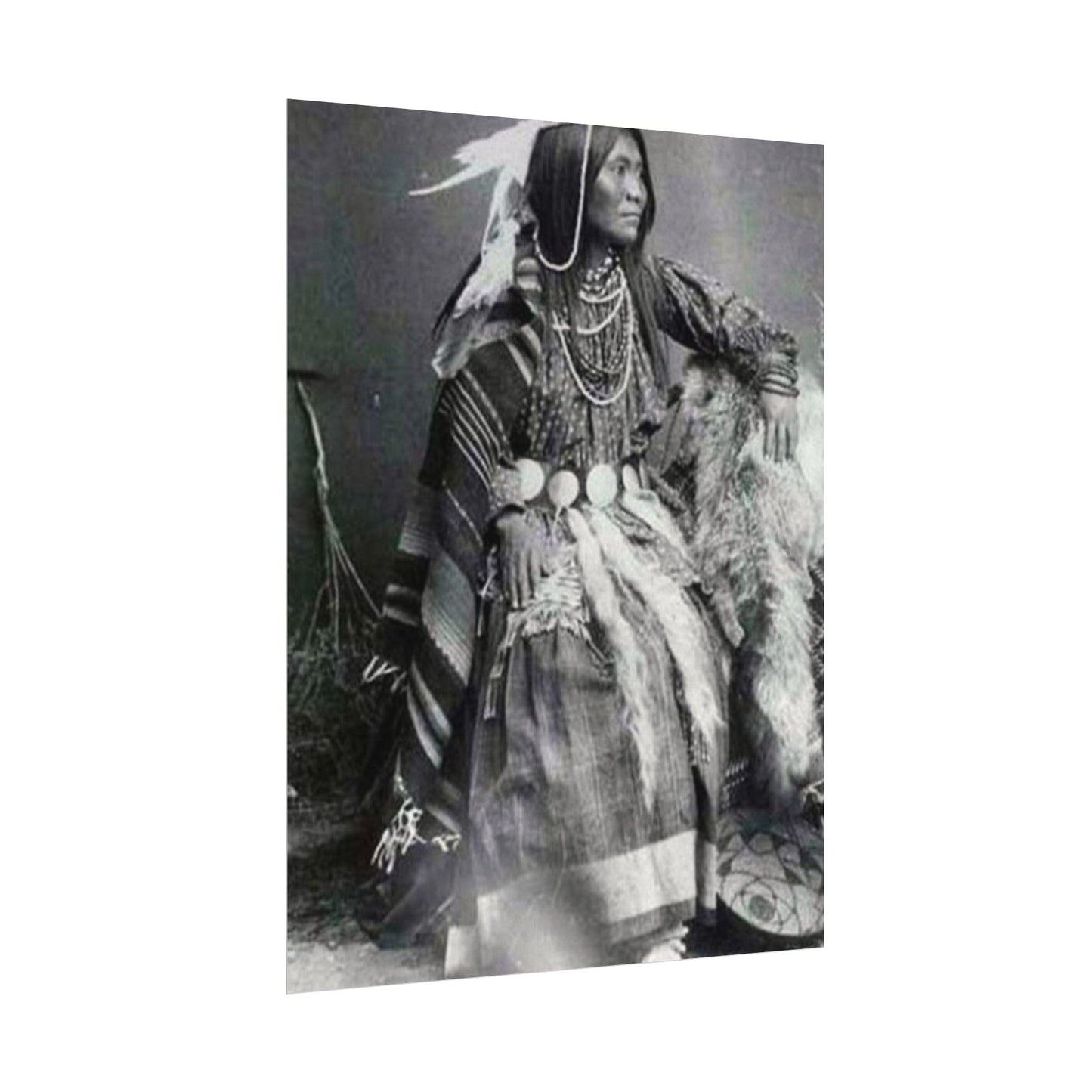 Courage & Strength – Western Textured Watercolor Matte Posters