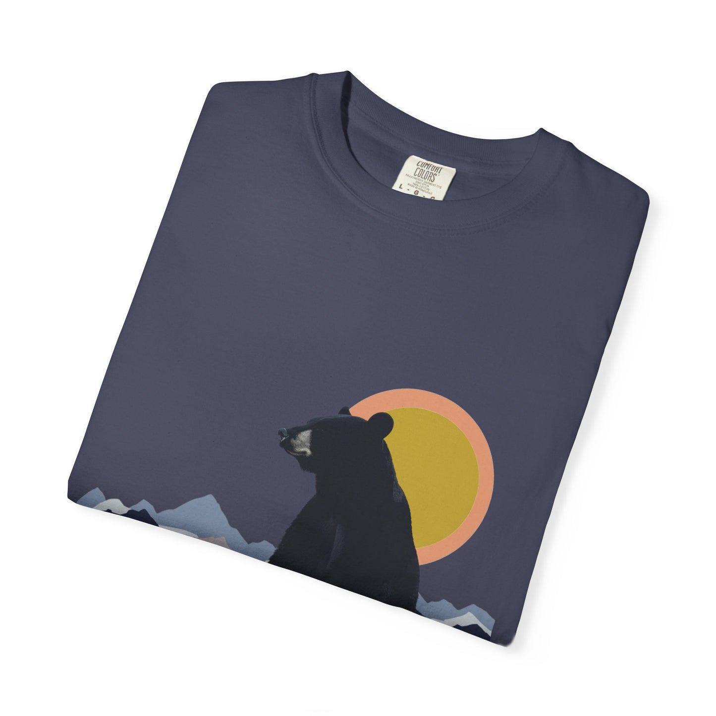 Bear Wildlife Adventure Tee Unisex Garment-Dyed T-shirt, Boho Nature Tee, Camping Shirt, Adventure Apparel, Gift for Wilderness Lovers