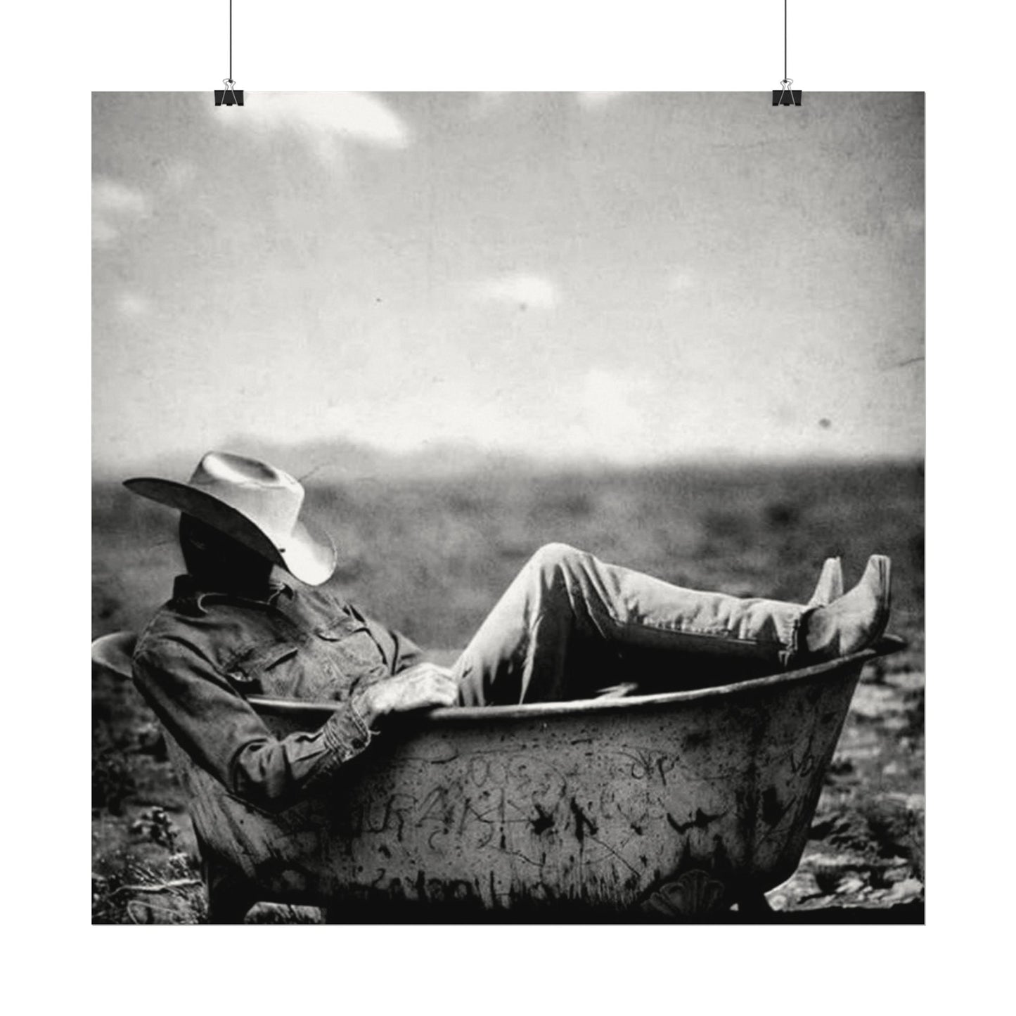 Washed & Weathered – Western Textured Watercolor Matte Posters