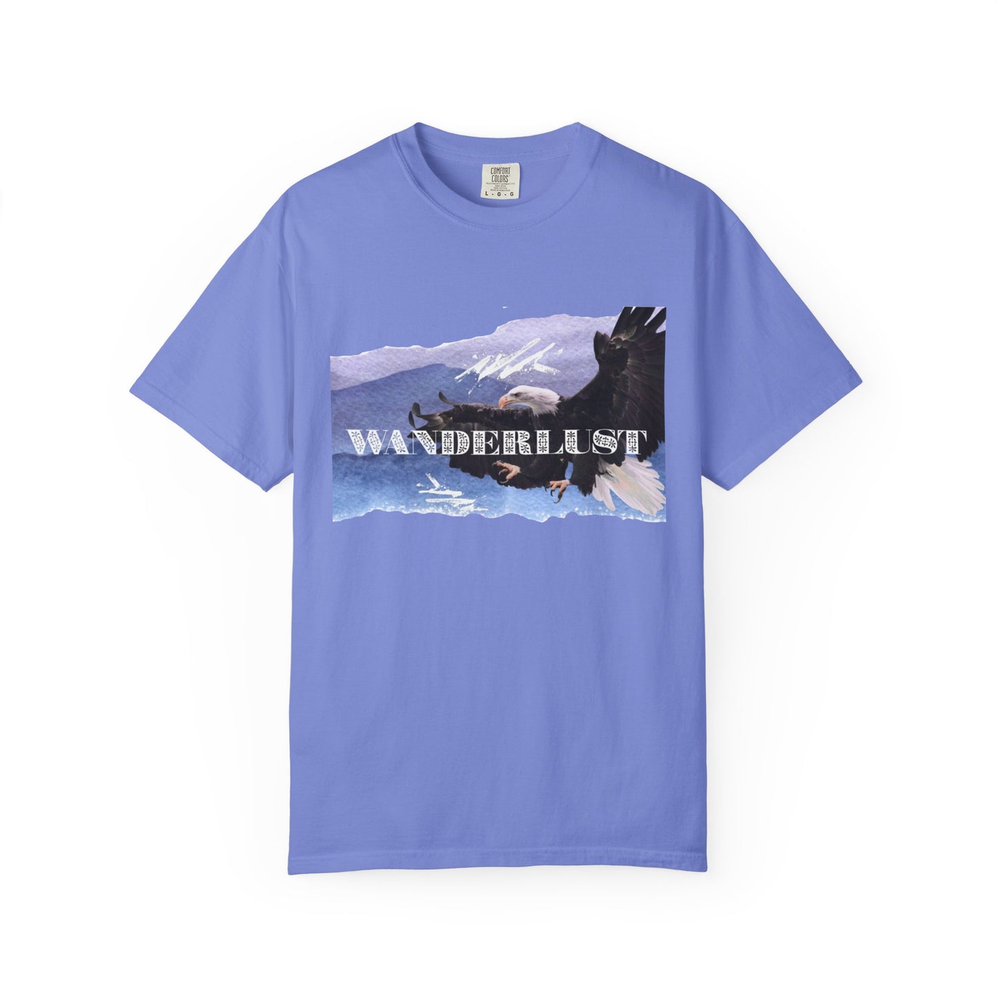 Soaring High Wildlife Adventure Tee Unisex Garment-Dyed T-shirt, Boho Nature Tee, Camping Shirt, Adventure Apparel, Gift for Wilderness Lovers, Angler Lover Giftd