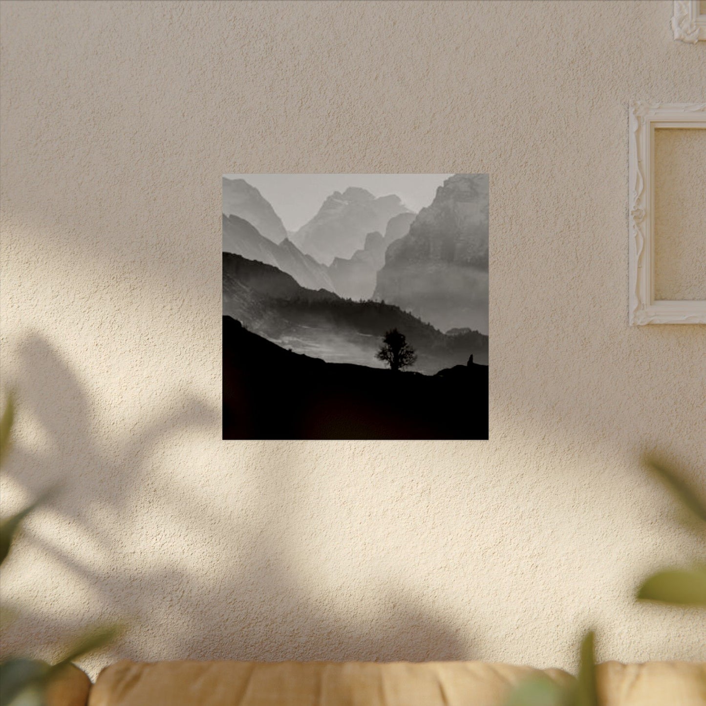 Cascading Mountains– Western Textured Watercolor Matte Posters