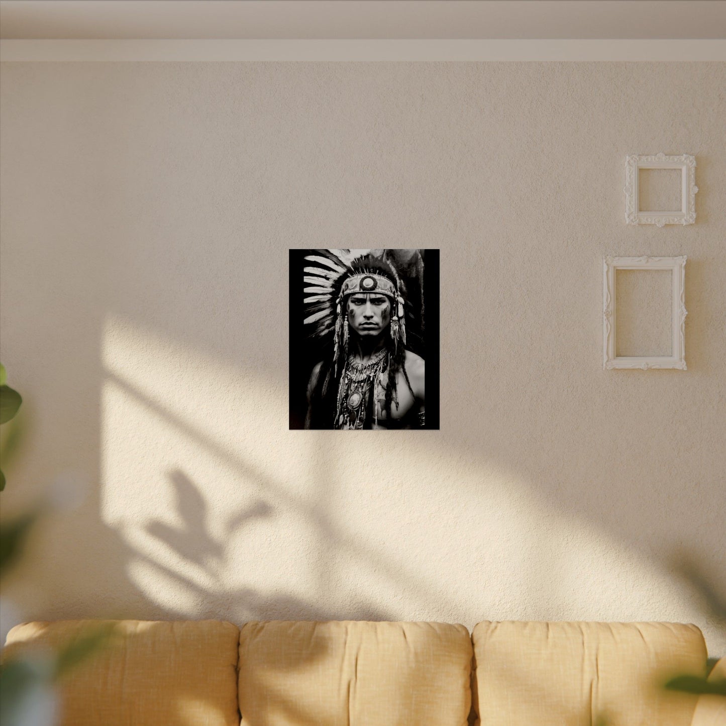 Strength In Stillness– Western Textured Watercolor Matte Posters