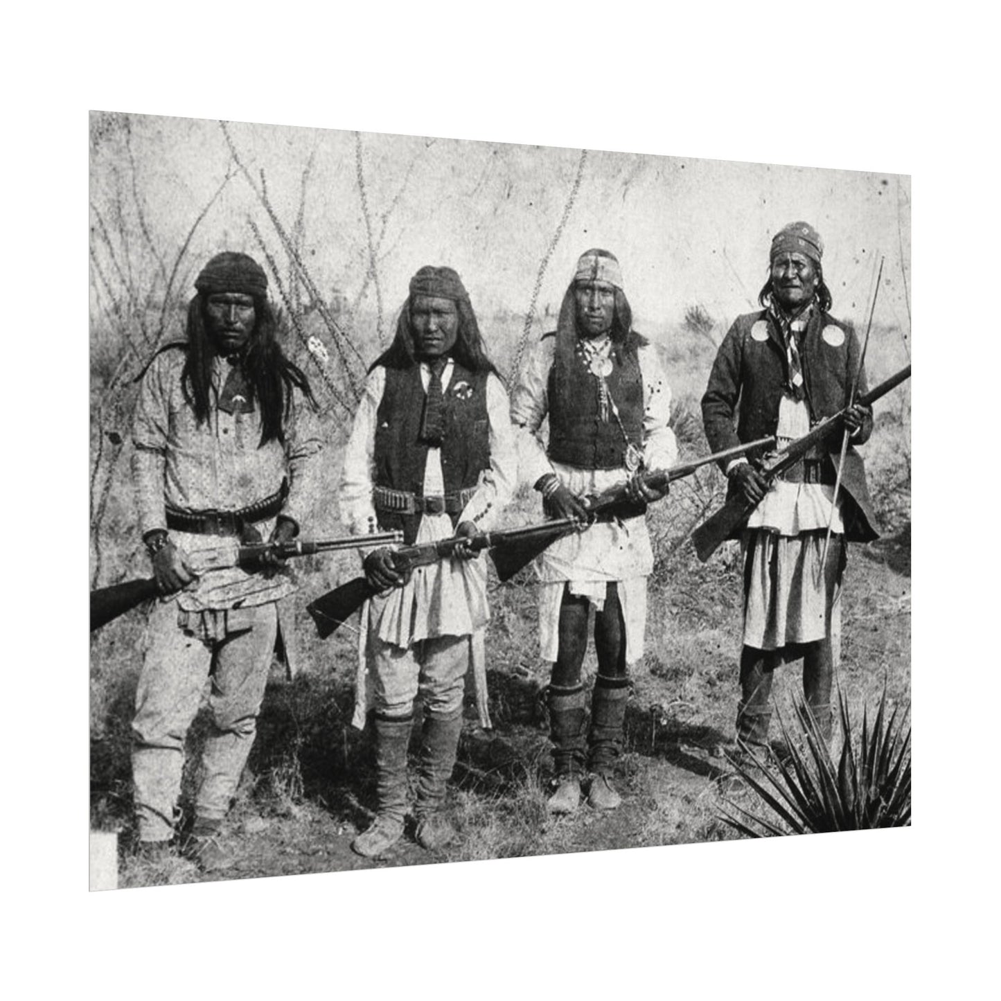 Unspoken Bonds Of Brotherhood– Western Textured Watercolor Matte Posters