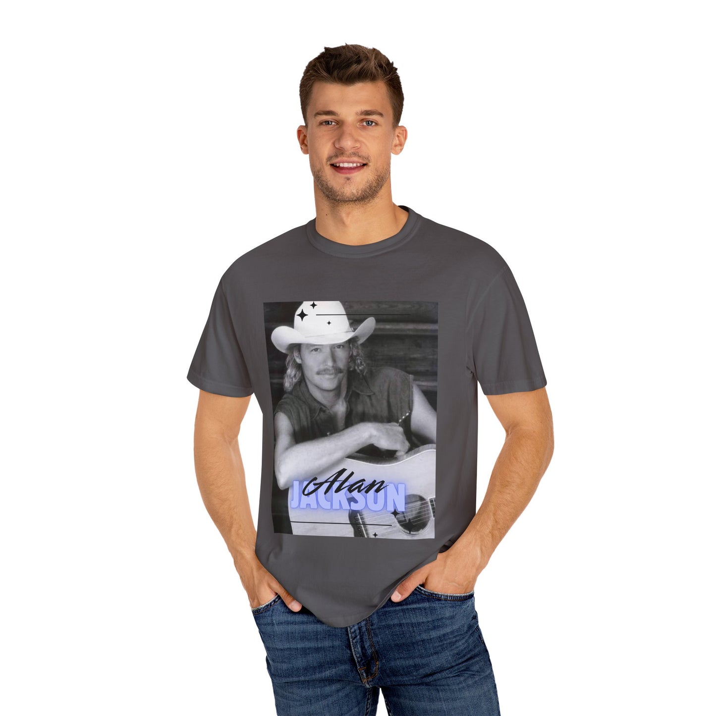 Alan Jackson Retro Country Music Tee, Unisex T-Shirt, Nostalgic Graphic Tee, Gift for Music Lovers, Vintage Style Shirt