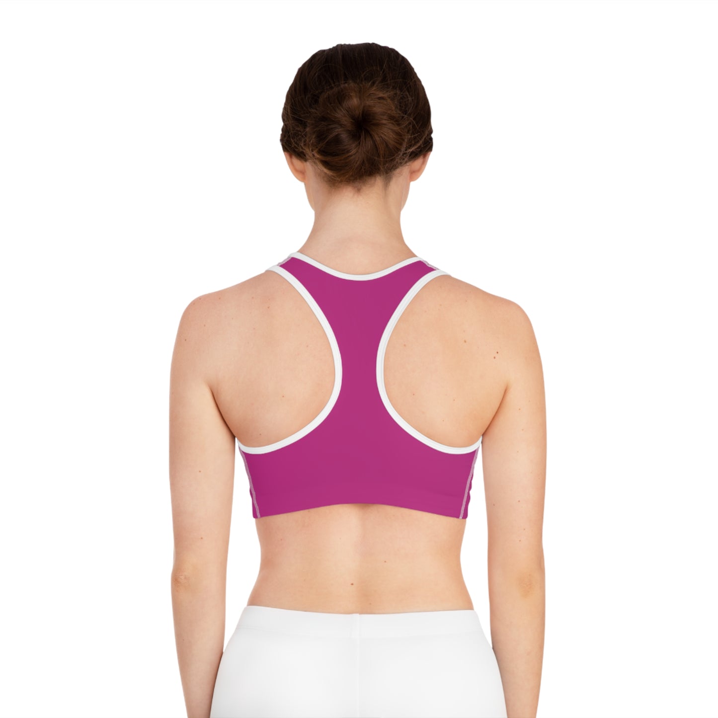 Arrow Ridge Fushia Pink Stylish Sports Bra for Active Women, Workout Top, Gym Essential, Fitness Apparel, Athleisure Wear, Yoga Gear
