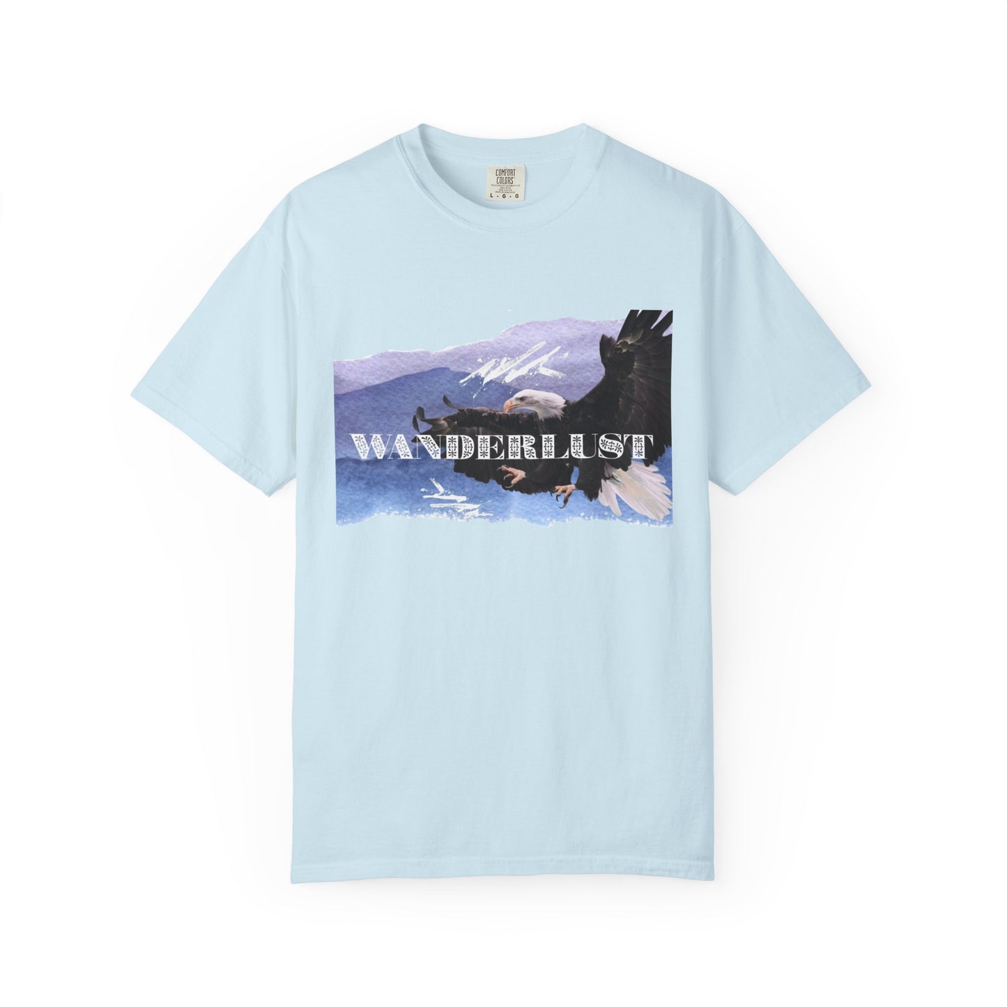 Soaring High Wildlife Adventure Tee Unisex Garment-Dyed T-shirt, Boho Nature Tee, Camping Shirt, Adventure Apparel, Gift for Wilderness Lovers, Angler Lover Giftd