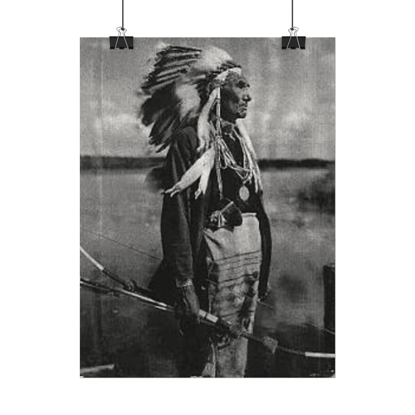 Indigenous Wetlands – Western Textured Watercolor Matte Posters