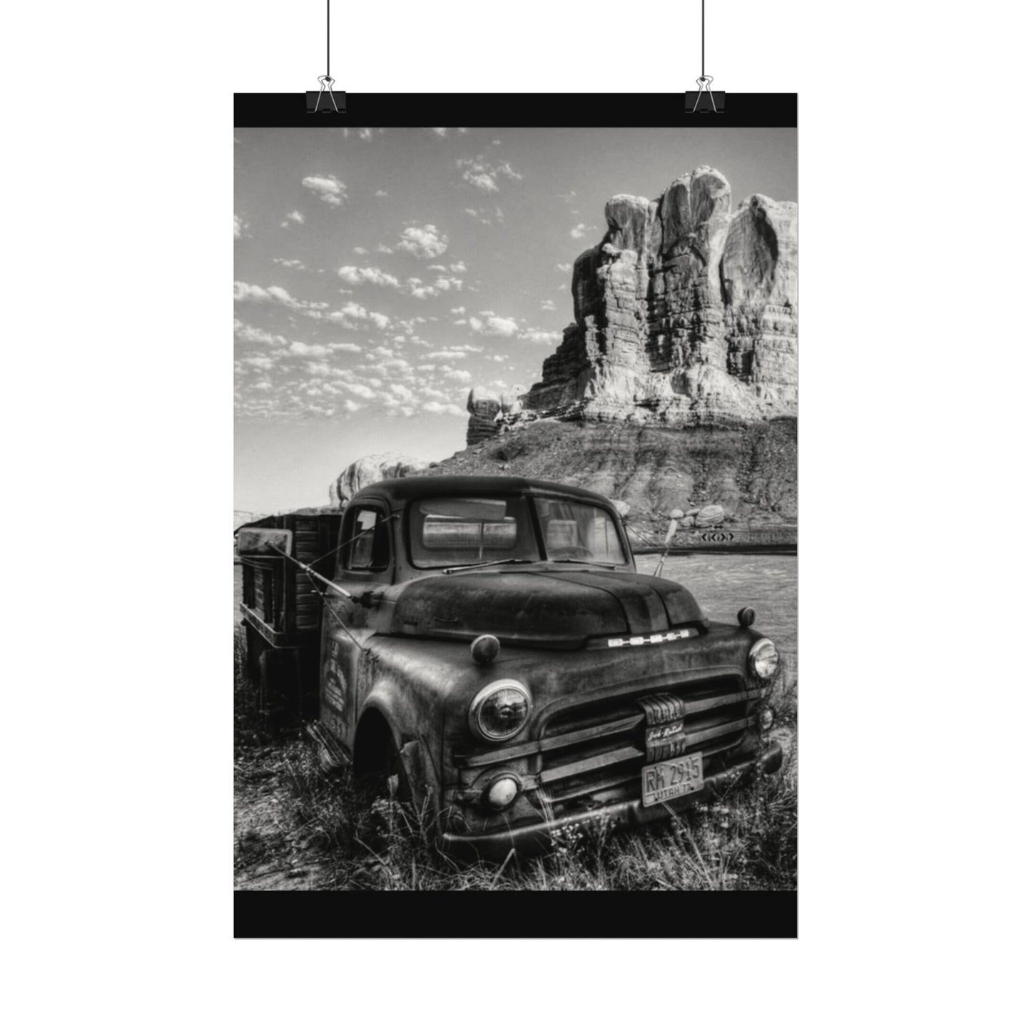 Rust & Wreckage – Western Textured Watercolor Matte Posters