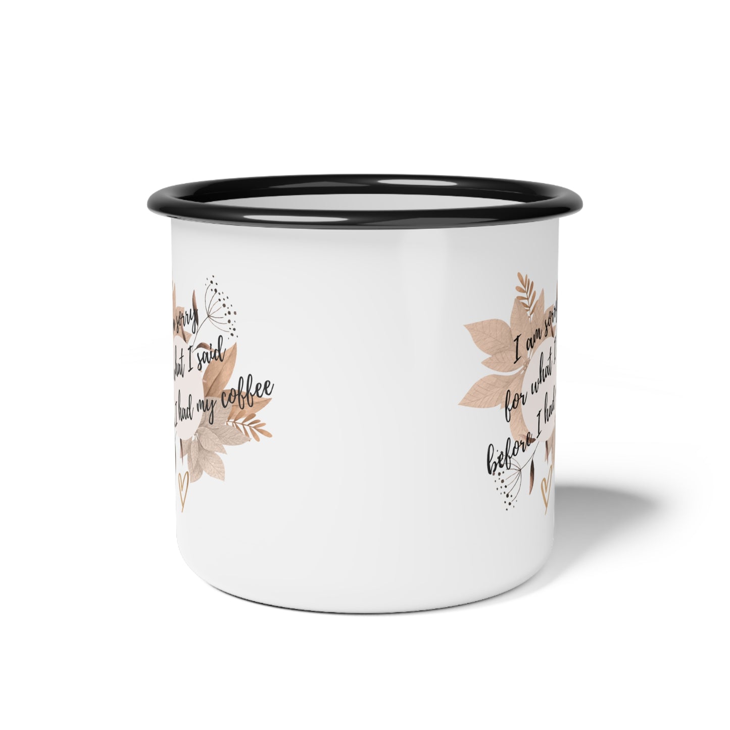 Rustic Enamel Camp Cup - Perfect for Coffee Lovers, Great Gift for Campers, Fun for Outdoor Adventures, Cute Kitchen Decor, Ideal for