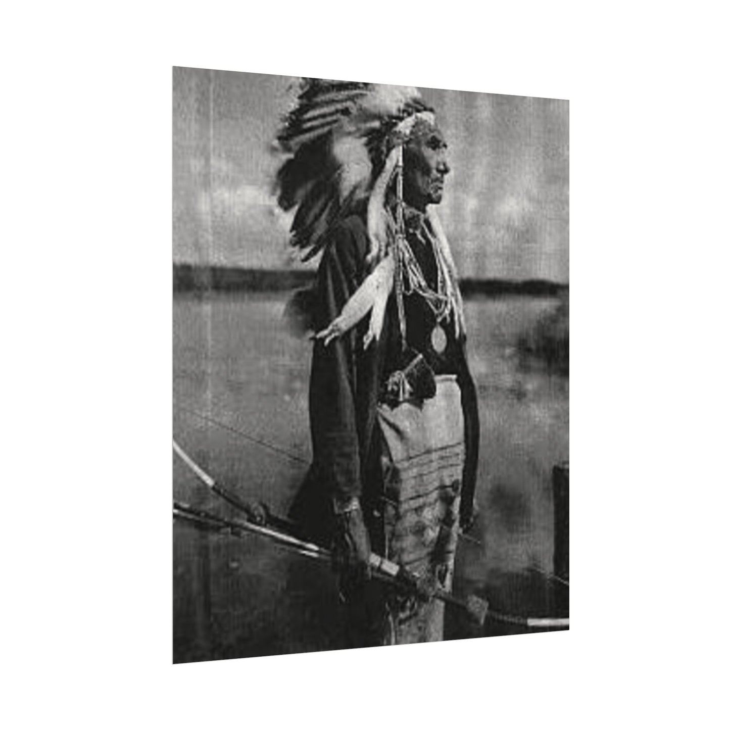 Indigenous Wetlands – Western Textured Watercolor Matte Posters
