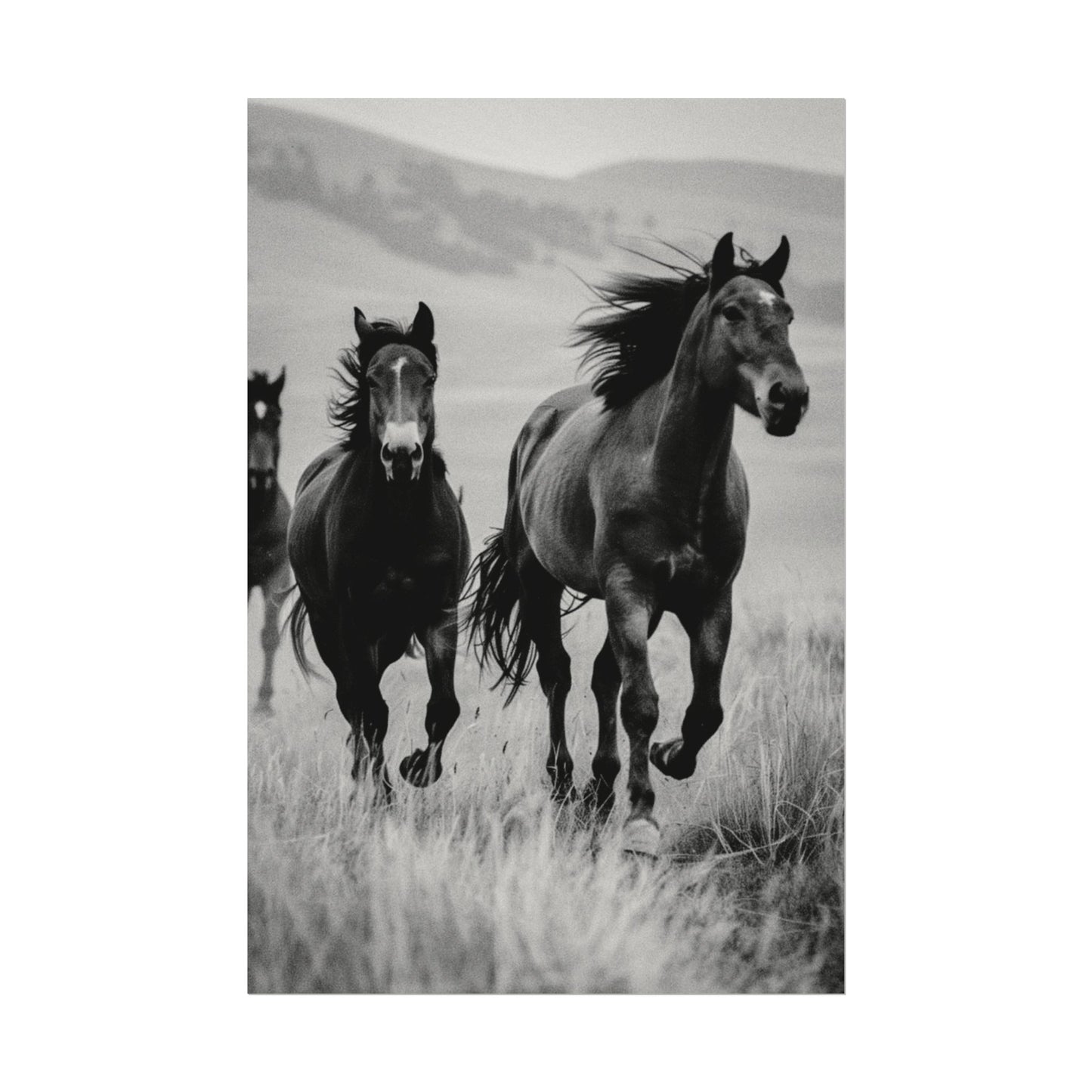 Running With Focus – Western Textured Watercolor Matte Posters