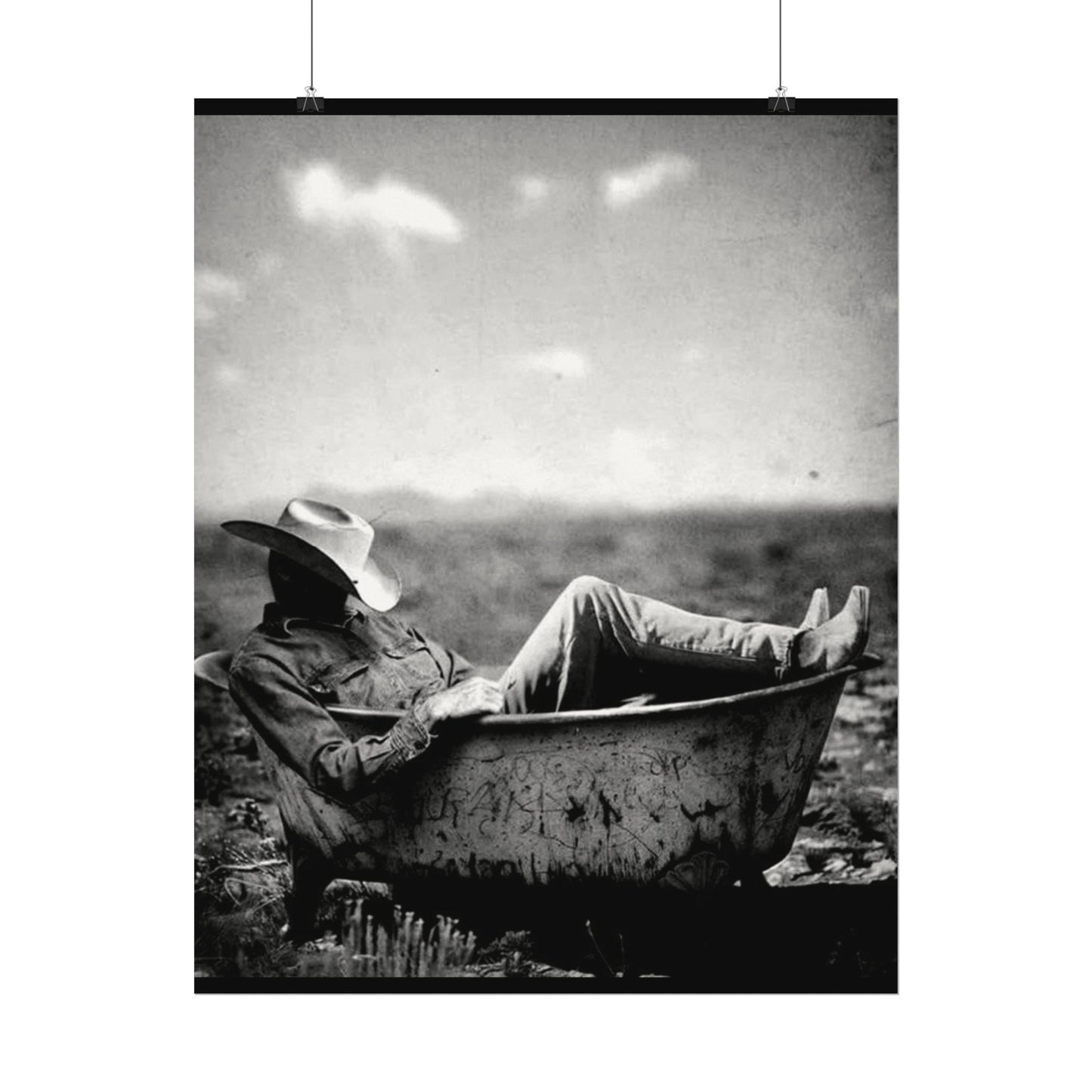 Washed & Weathered – Western Textured Watercolor Matte Posters