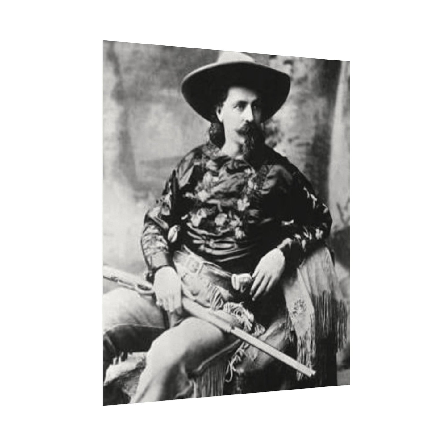 Wild Bill – Western Textured Watercolor Matte Posters
