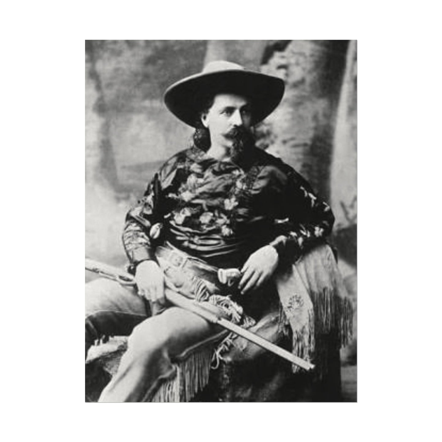 Wild Bill – Western Textured Watercolor Matte Posters