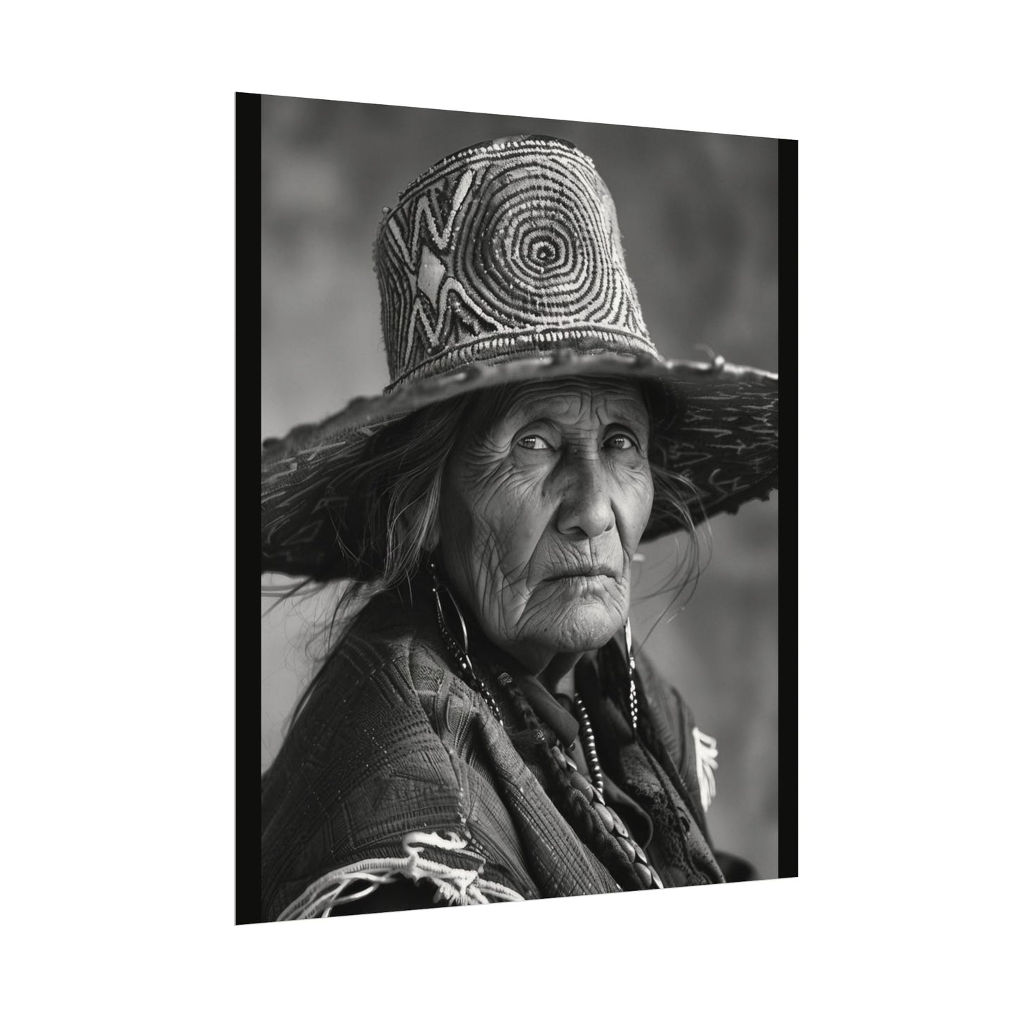 Eyes Of The Ancestors – Western Textured Watercolor Matte Posters