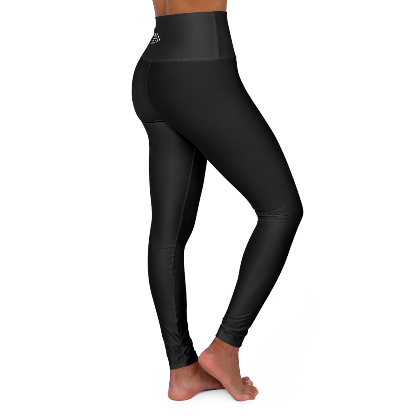 Black Adventure Awaits High Waisted Yoga Leggings - Purple, Comfortable Activewear, Fitness Pants, Ideal for Gym, Yoga, and Weekend Brunch