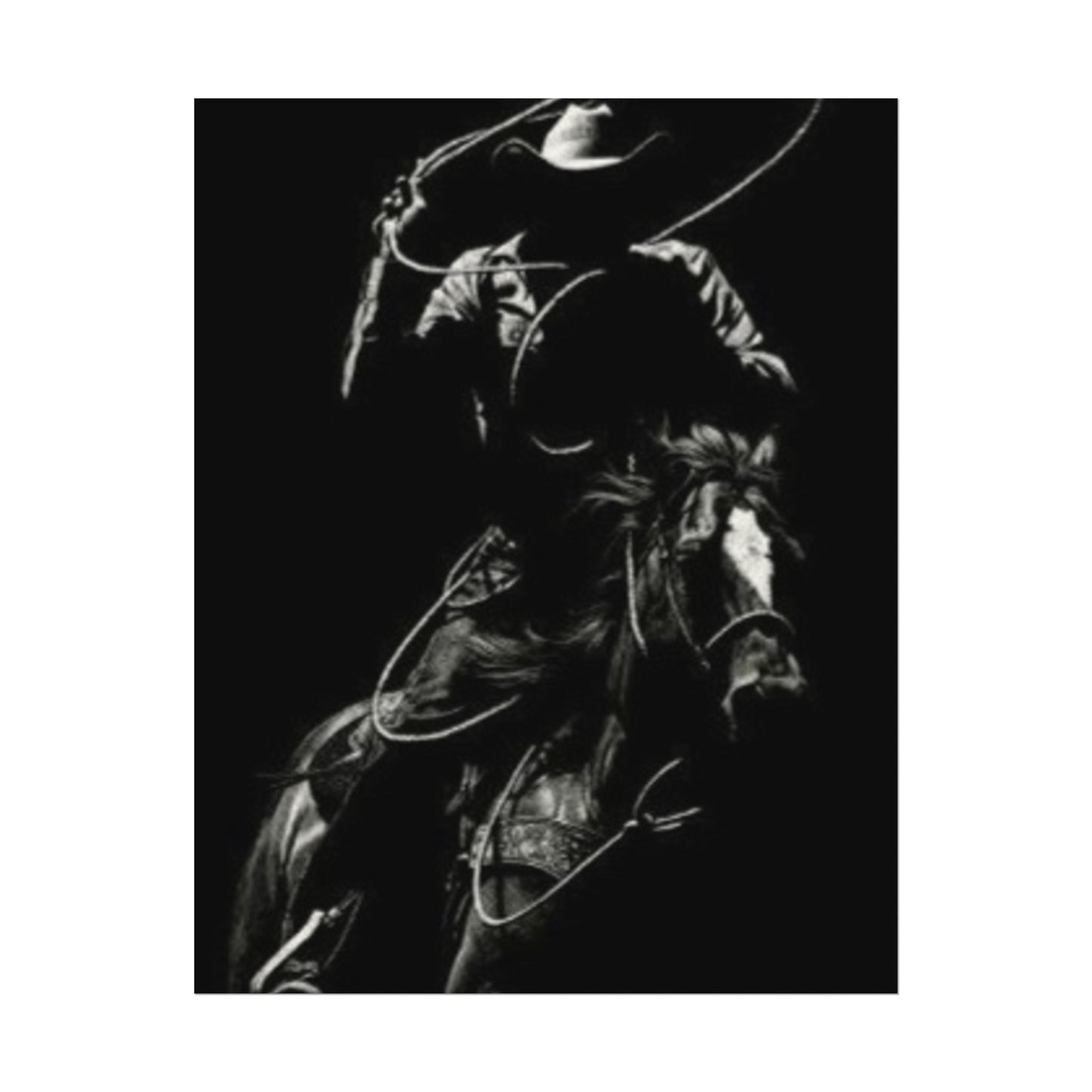 The Ropers Mark – Western Textured Watercolor Matte Posters