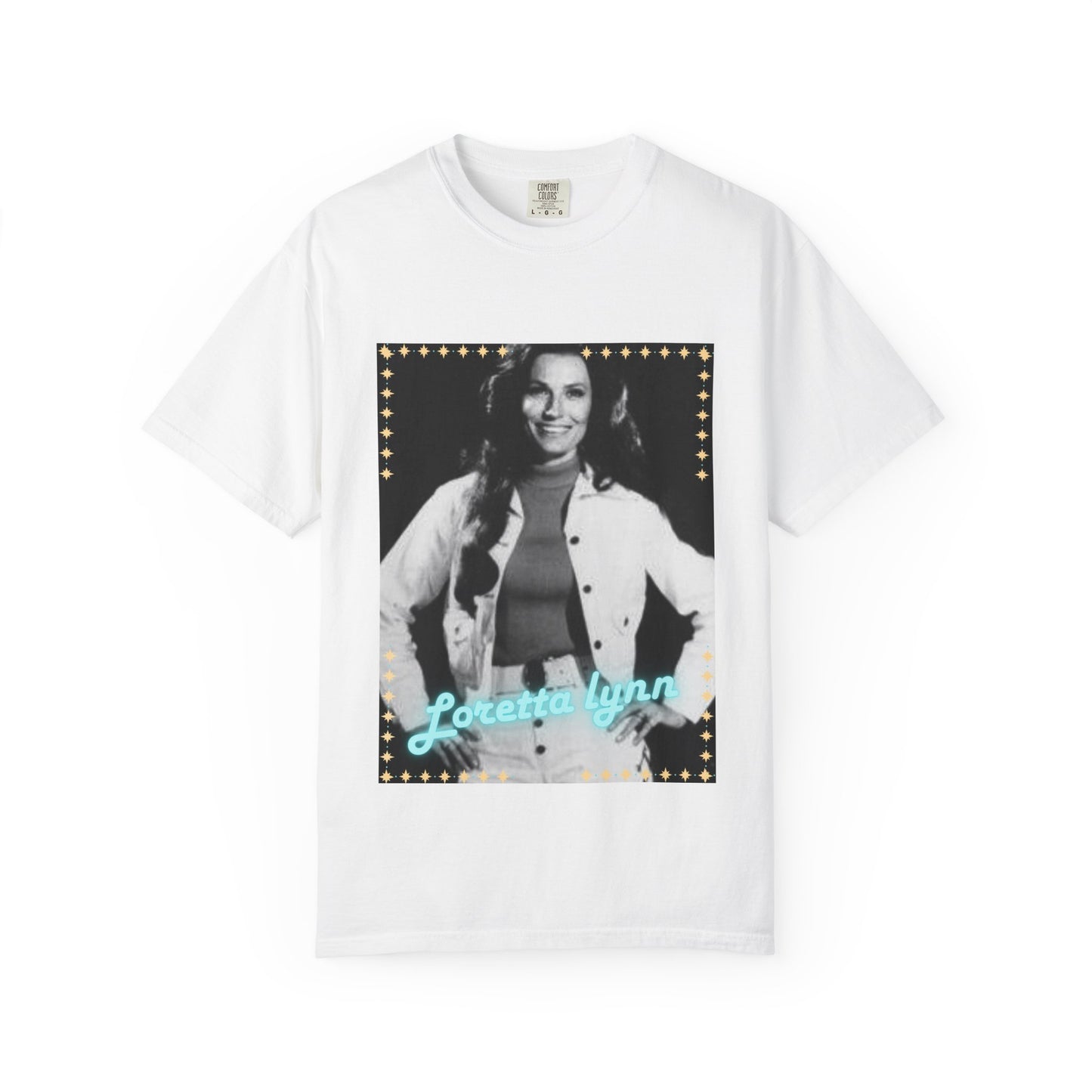 Loretta Lynn Unisex Garment-Dyed T-shirt, Vintage Country Music Tee, Music Lover Gift, Classic Rock Apparel, Concert Merch, Festival Wear