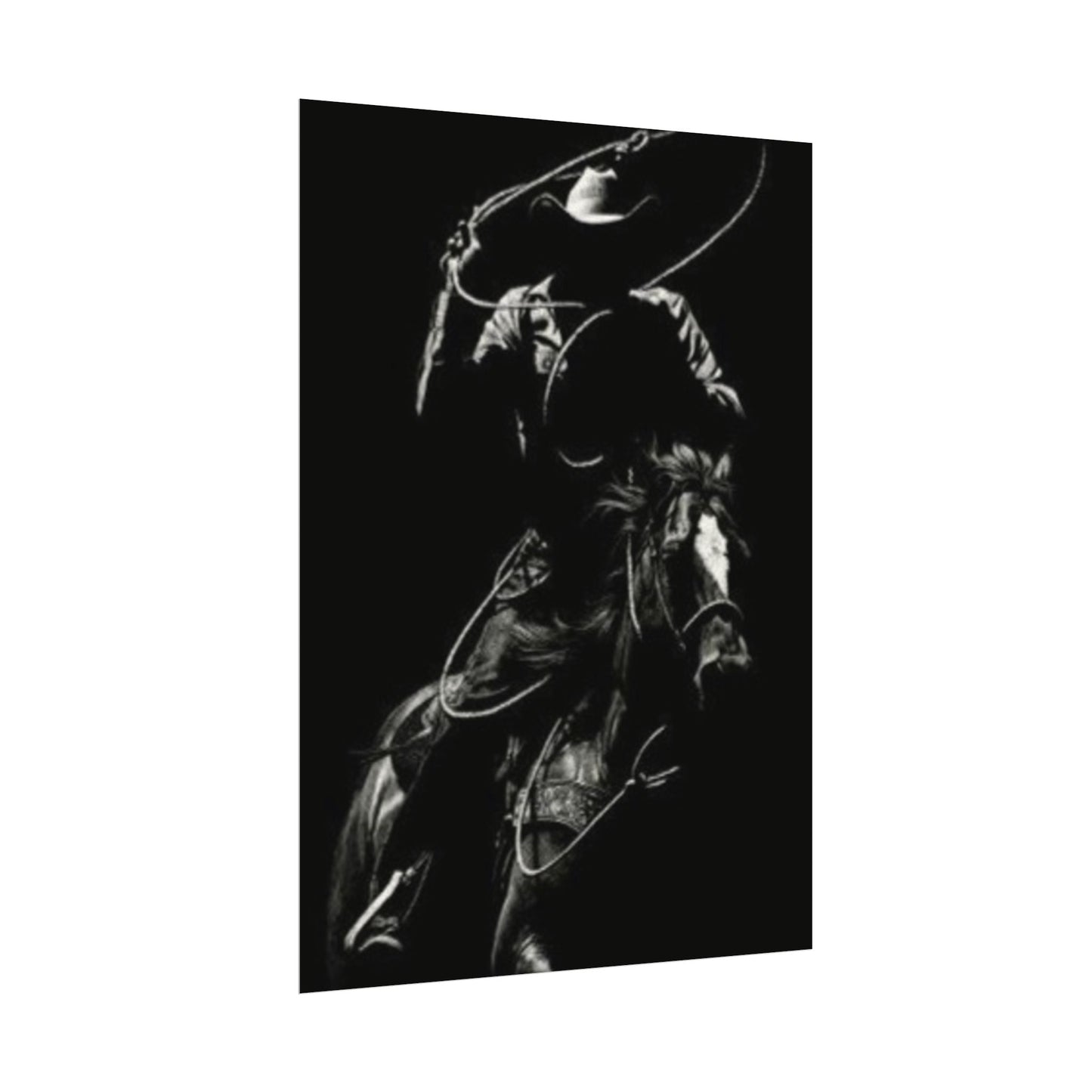 The Ropers Mark – Western Textured Watercolor Matte Posters