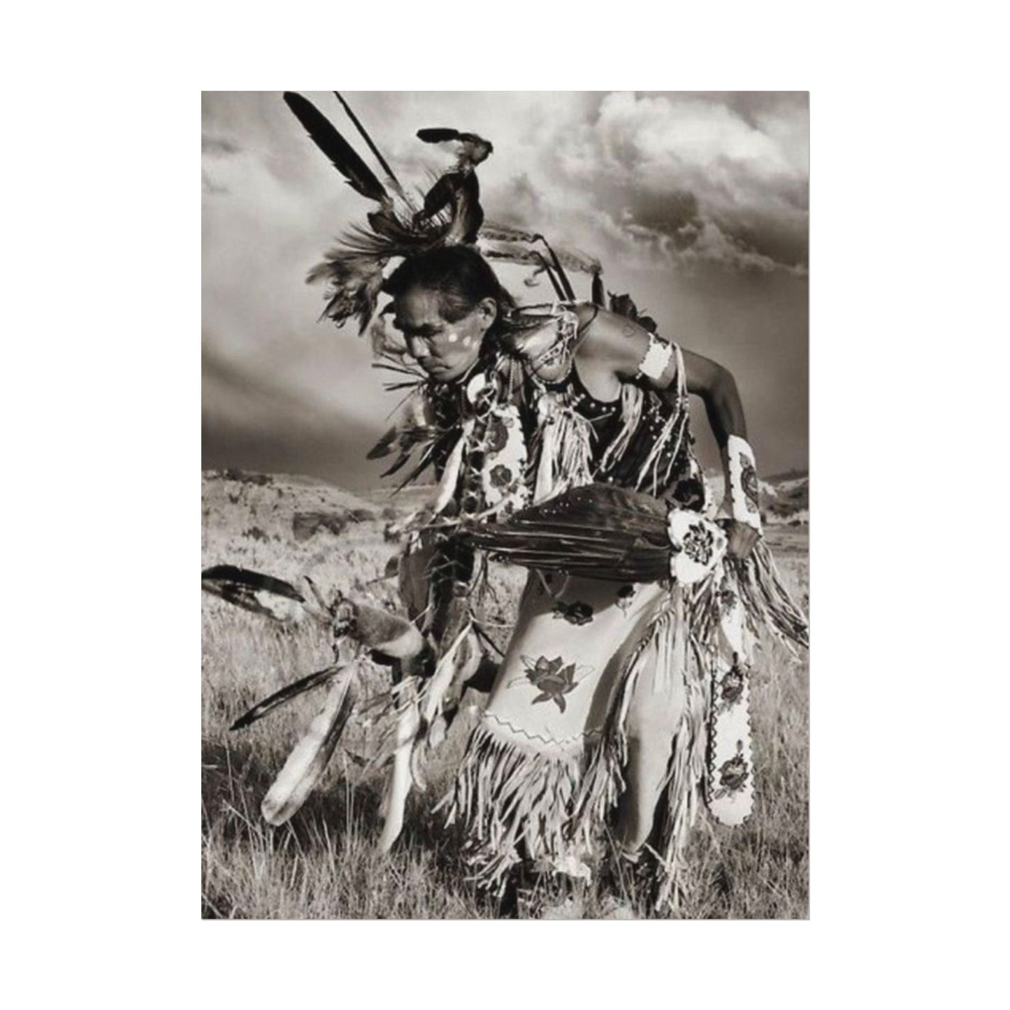 The Dancing Spirit – Western Textured Watercolor Matte Posters