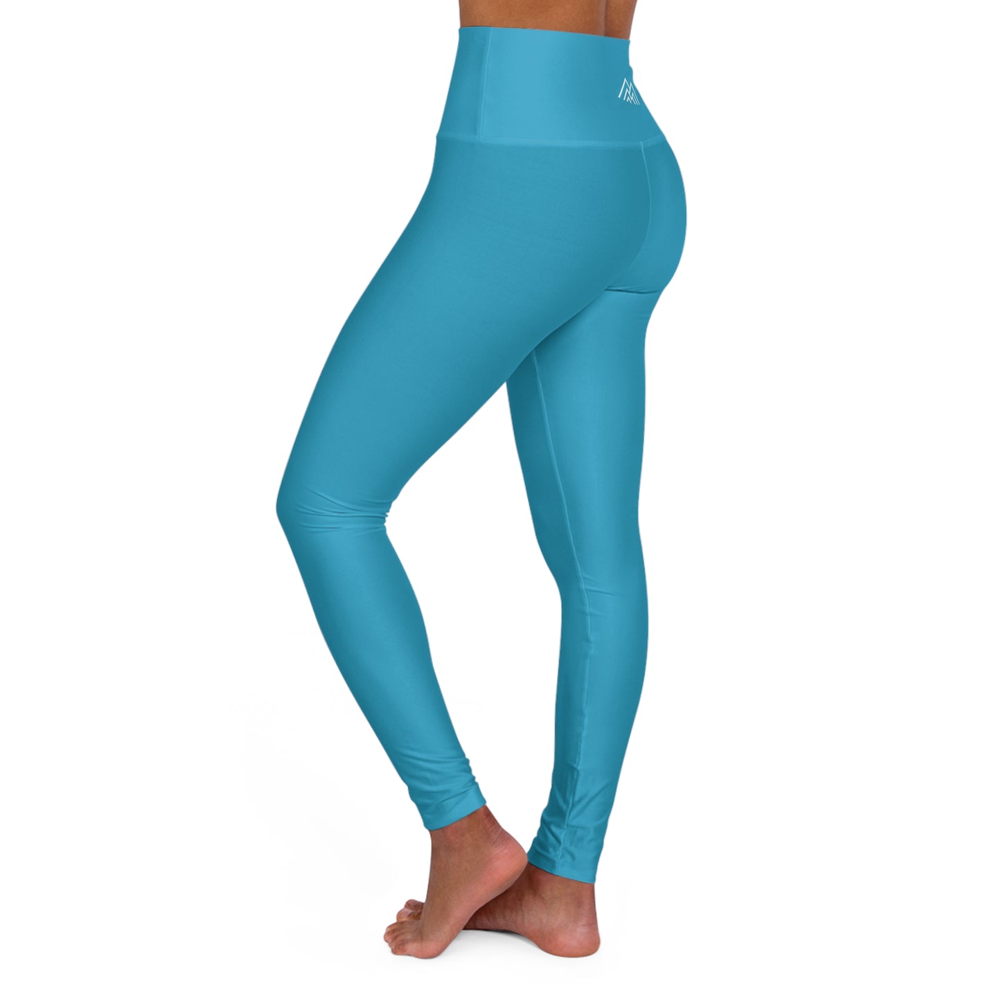 Ocean Blue Adventure Awaits High Waisted Yoga Leggings - Purple, Comfortable Activewear, Fitness Pants, Ideal for Gym, Yoga, and Weekend Brunch