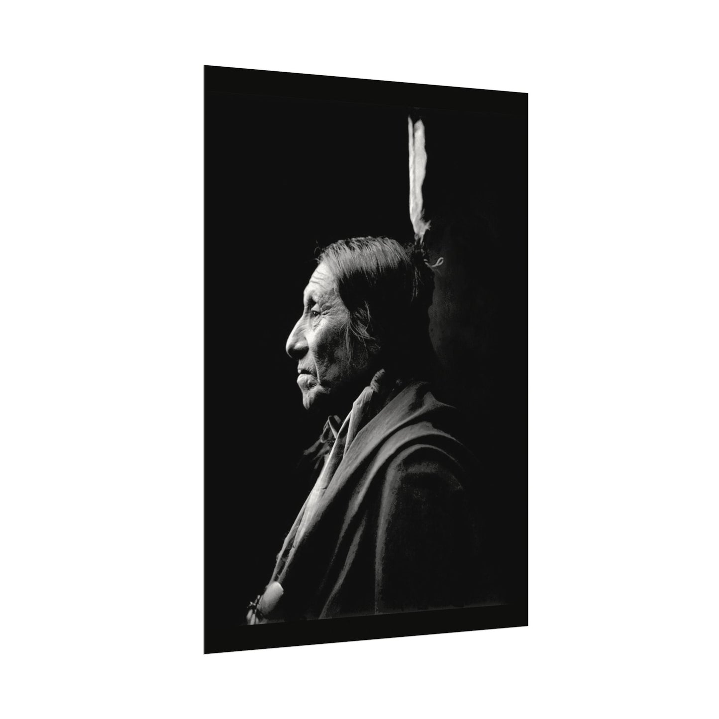 Silent Wisdom – Western Textured Watercolor Matte Posters