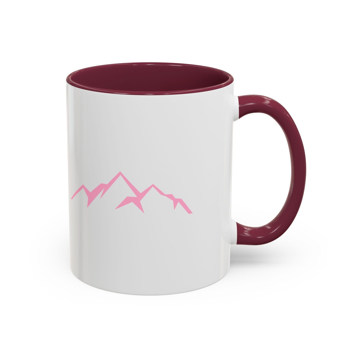 Mountain Vibes Mug | Colorful Coffee Mug | Artistic Drinkware | Gift for Nature Lovers | Hiking, Adventure, Pink Mountains