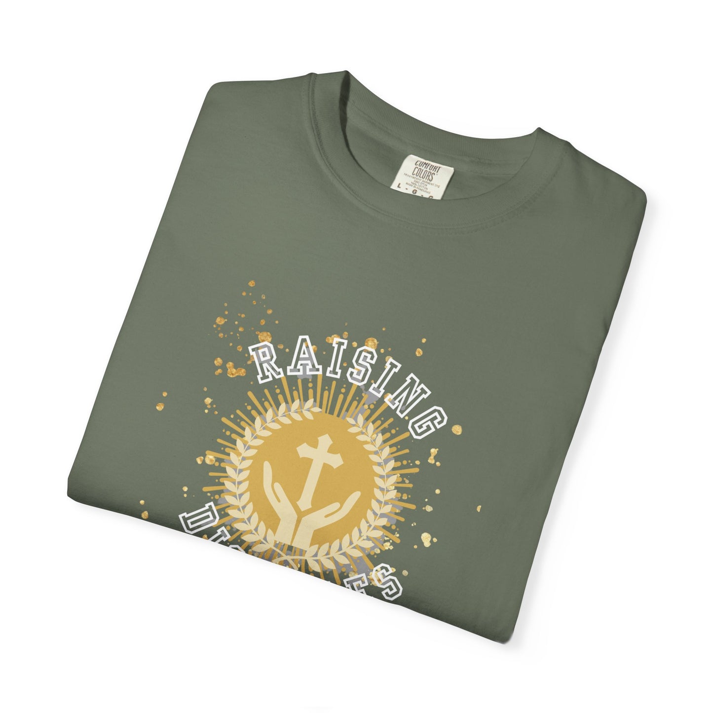 Spiritual Sunrise Unisex Garment-Dyed T-shirt, Faith-Based Apparel, Inspirational Gift, Casual Wear, Church Event, Everyday Comfort