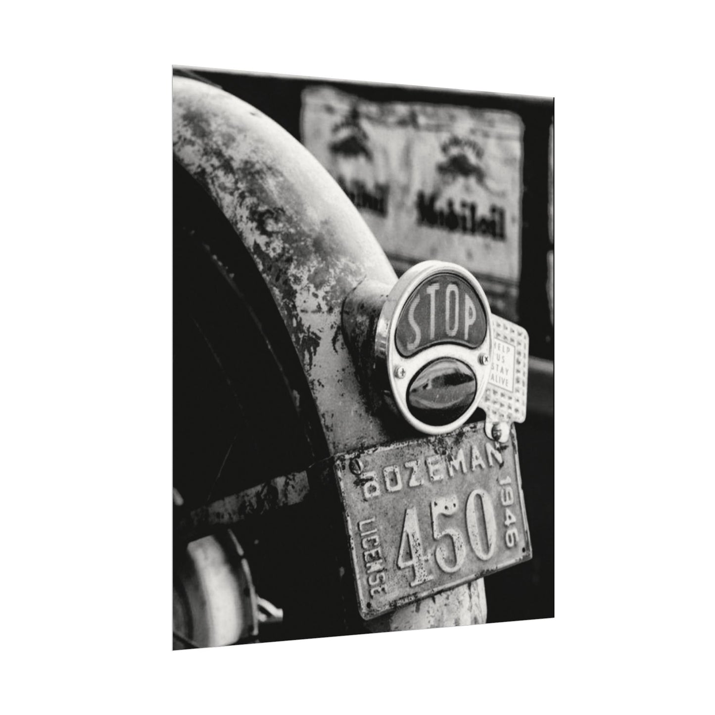 Motor Head Metal – Western Textured Watercolor Matte Posters