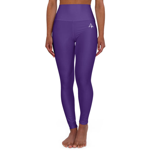 Royal Purple High Waisted Yoga Leggings - Purple, Comfortable Activewear, Fitness Pants, Ideal for Gym, Yoga, and Weekend Brunch