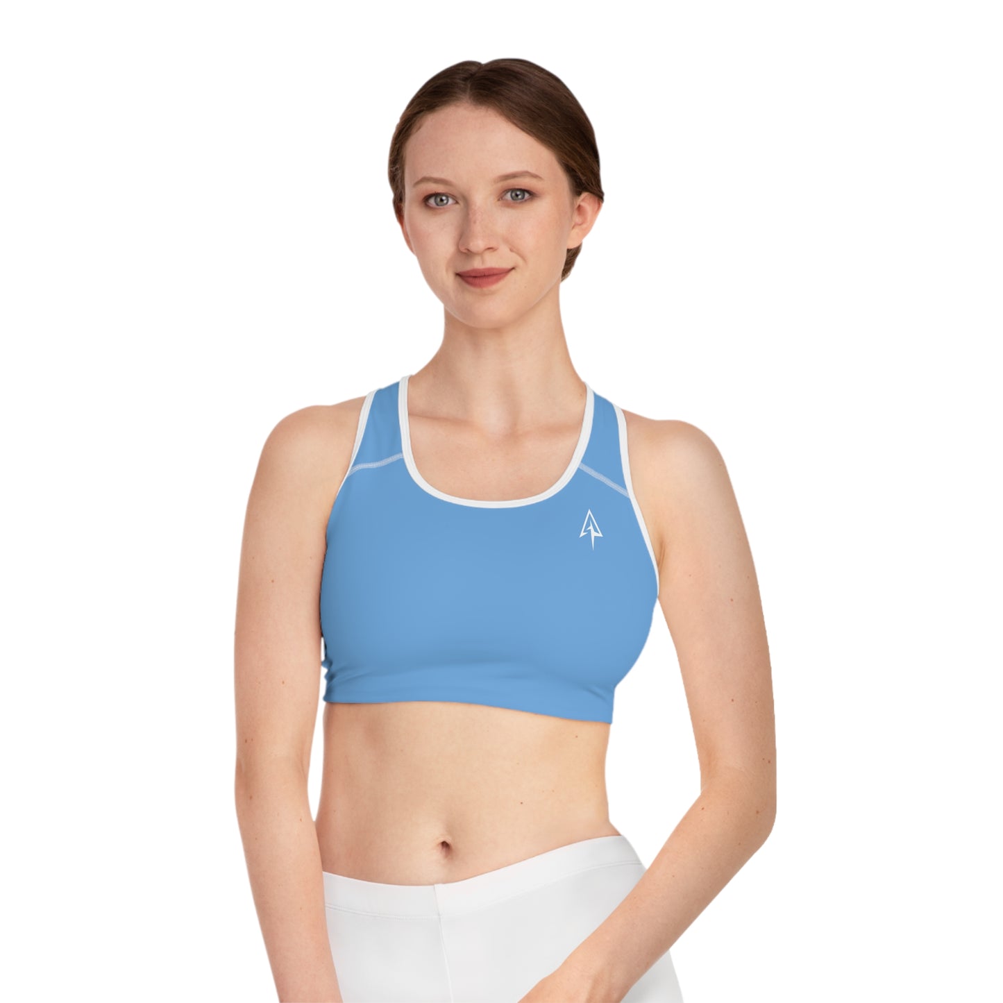 Arrow Ridge Artic Blue Stylish Sports Bra for Active Women, Workout Top, Gym Essential, Fitness Apparel, Athleisure Wear, Yoga Gear